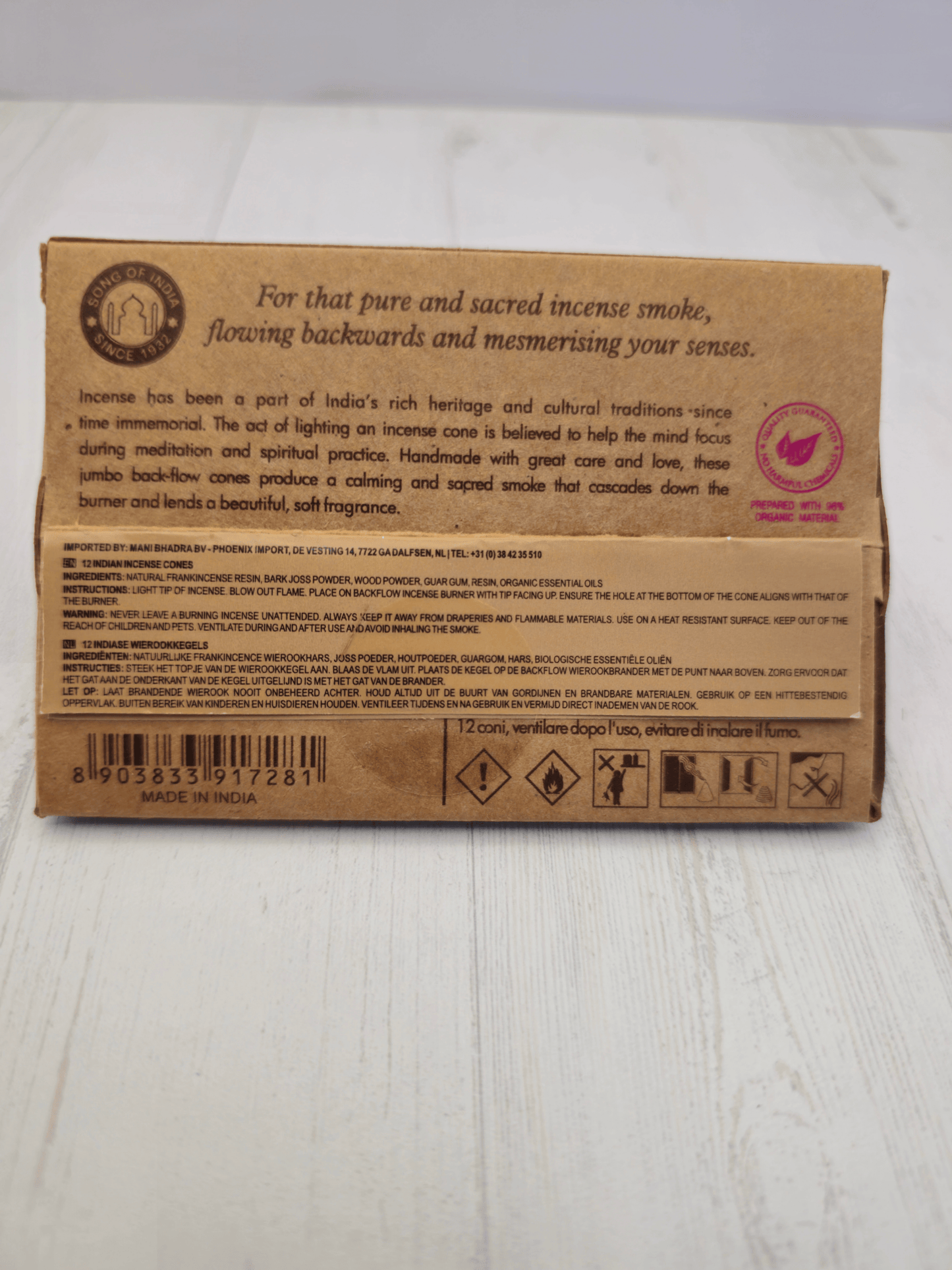 Conos de reflujo de Oud Árabe Organic