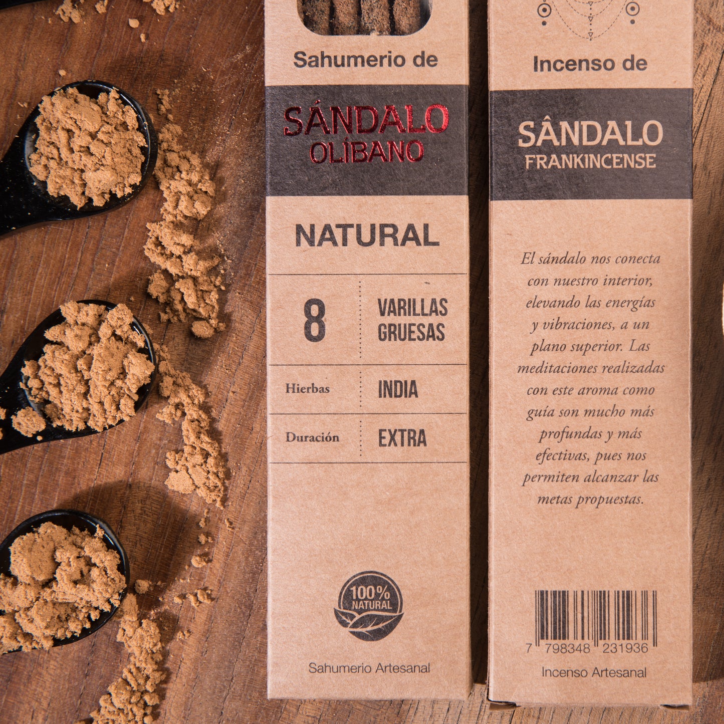 Sahumerio de Olíbano y Sándalo Natural