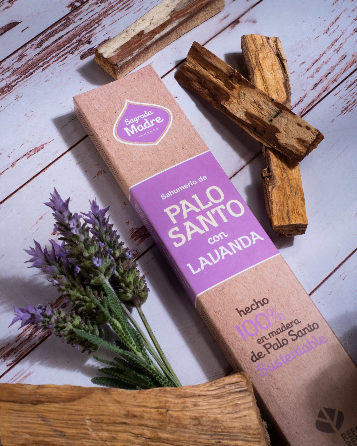 Sahumerio de Palo Santo con Lavanda