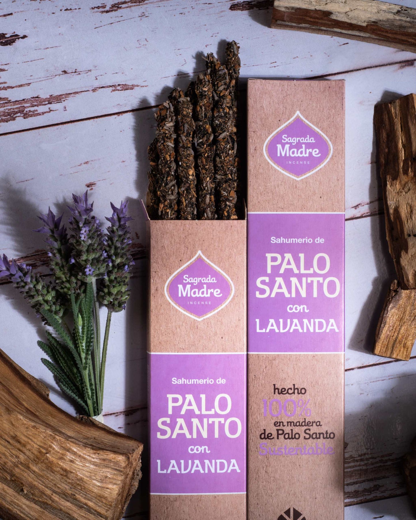 Sahumerio de Palo Santo con Lavanda