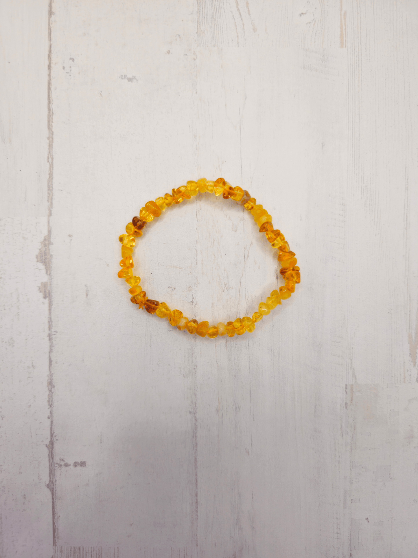 Pulsera barroca de Ámbar Báltico amarillo | calidez y protección