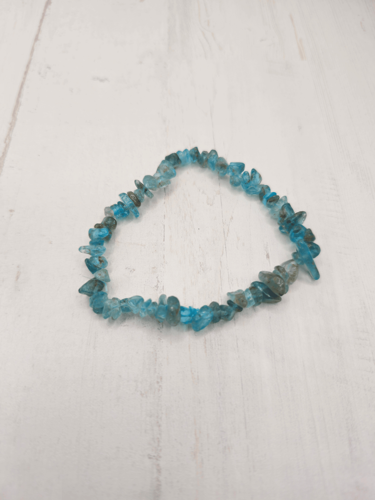 Pulsera de apatito azul barroca | Creatividad y claridad mental