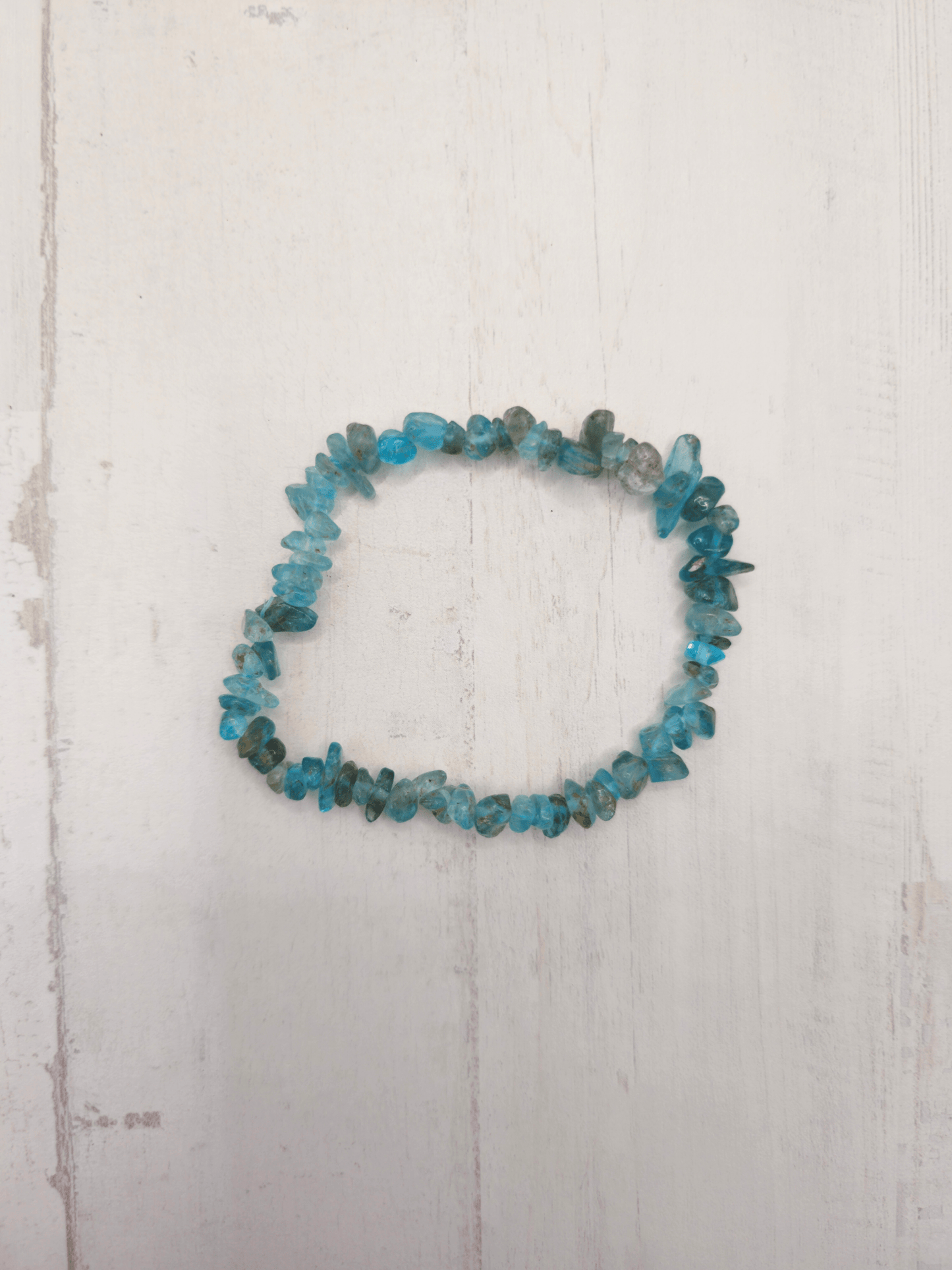 Pulsera de apatito azul barroca | Creatividad y claridad mental
