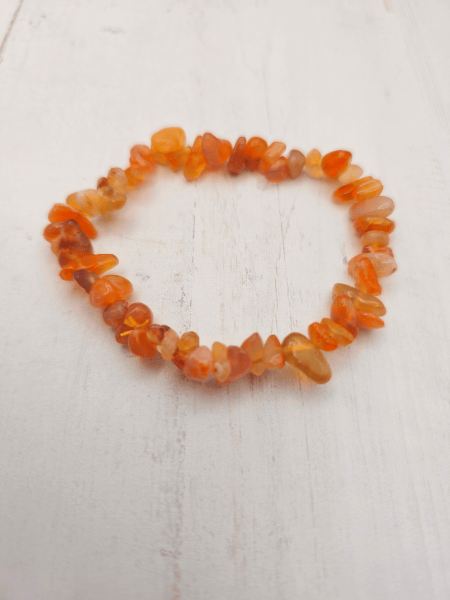 Pulsera de cornalina Botswana barroca | Vitalidad y motivación