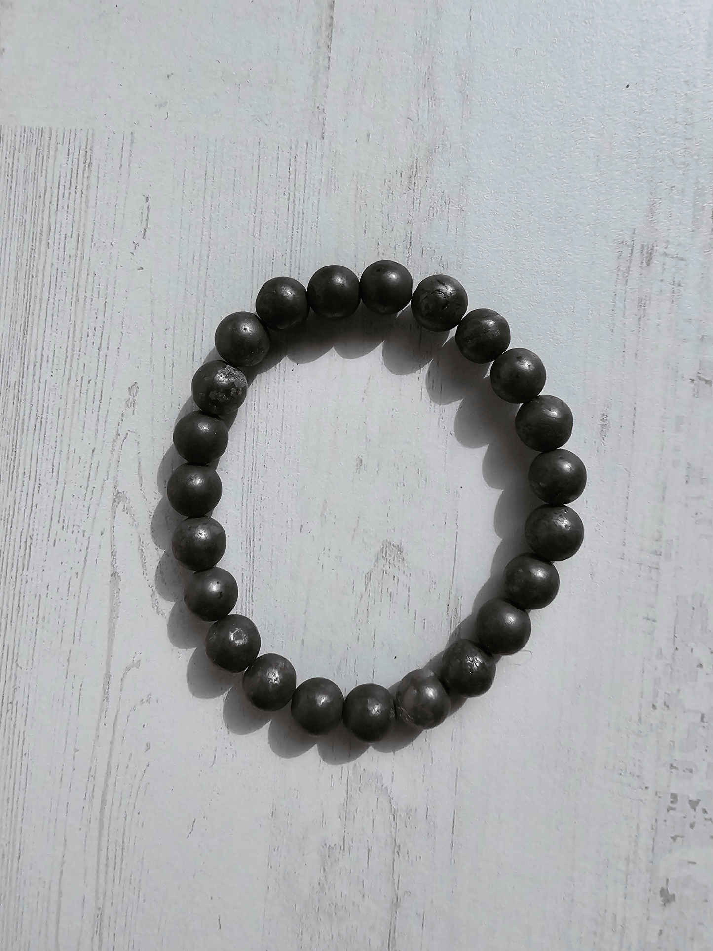 Pulsera de pirita 8 mm | Abundancia y protección energética