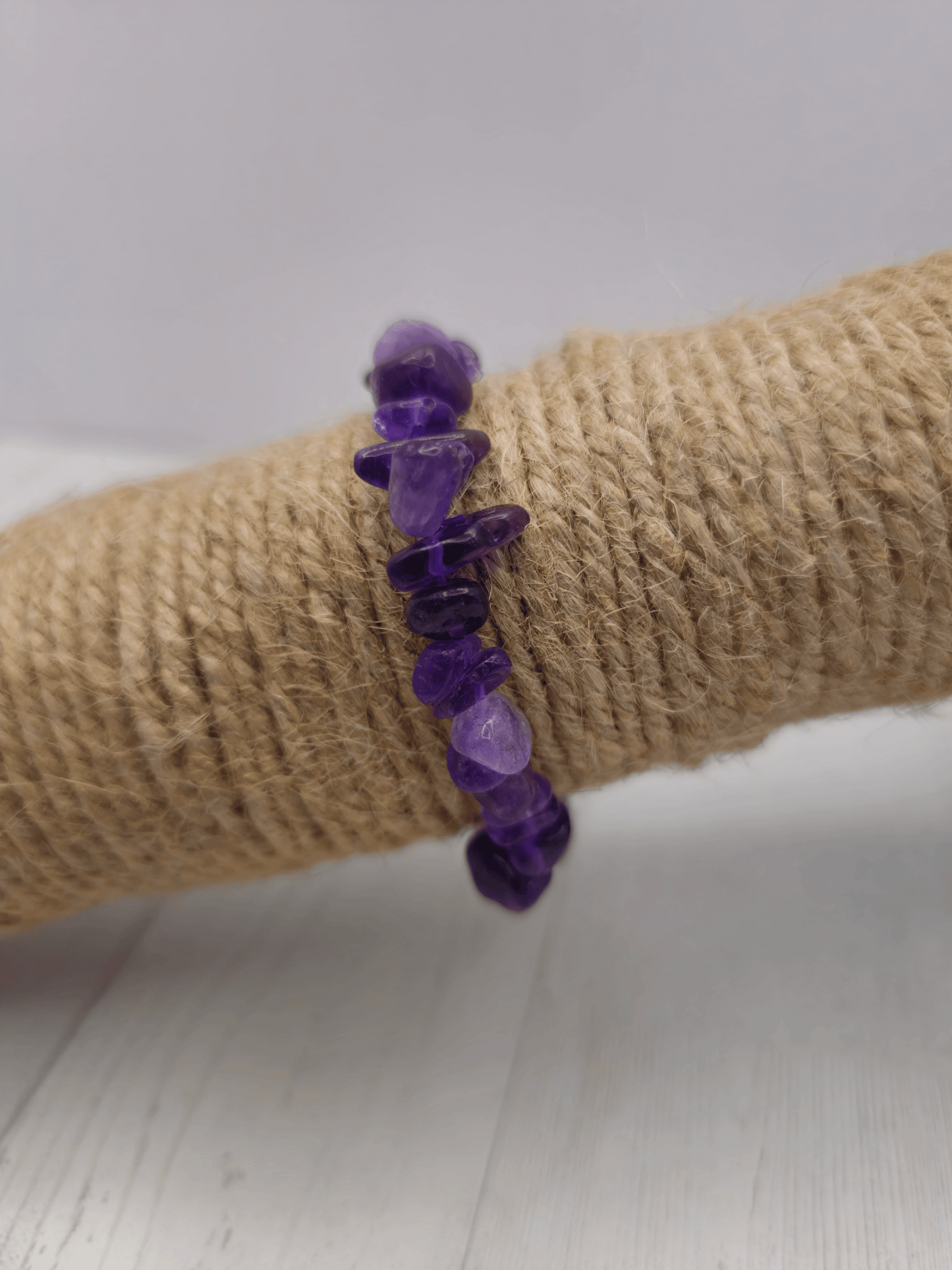 Pulsera de Amatista Barroca | Cristal natural para calma e intuición