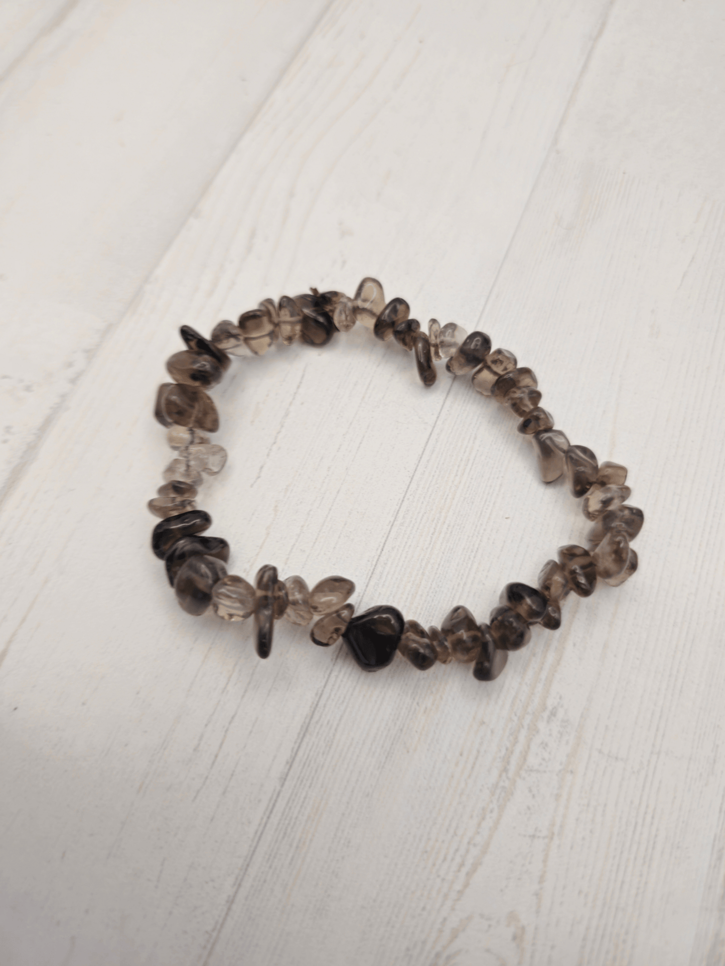Pulsera de cuarzo ahumado barroca | Protección y estabilidad emocional
