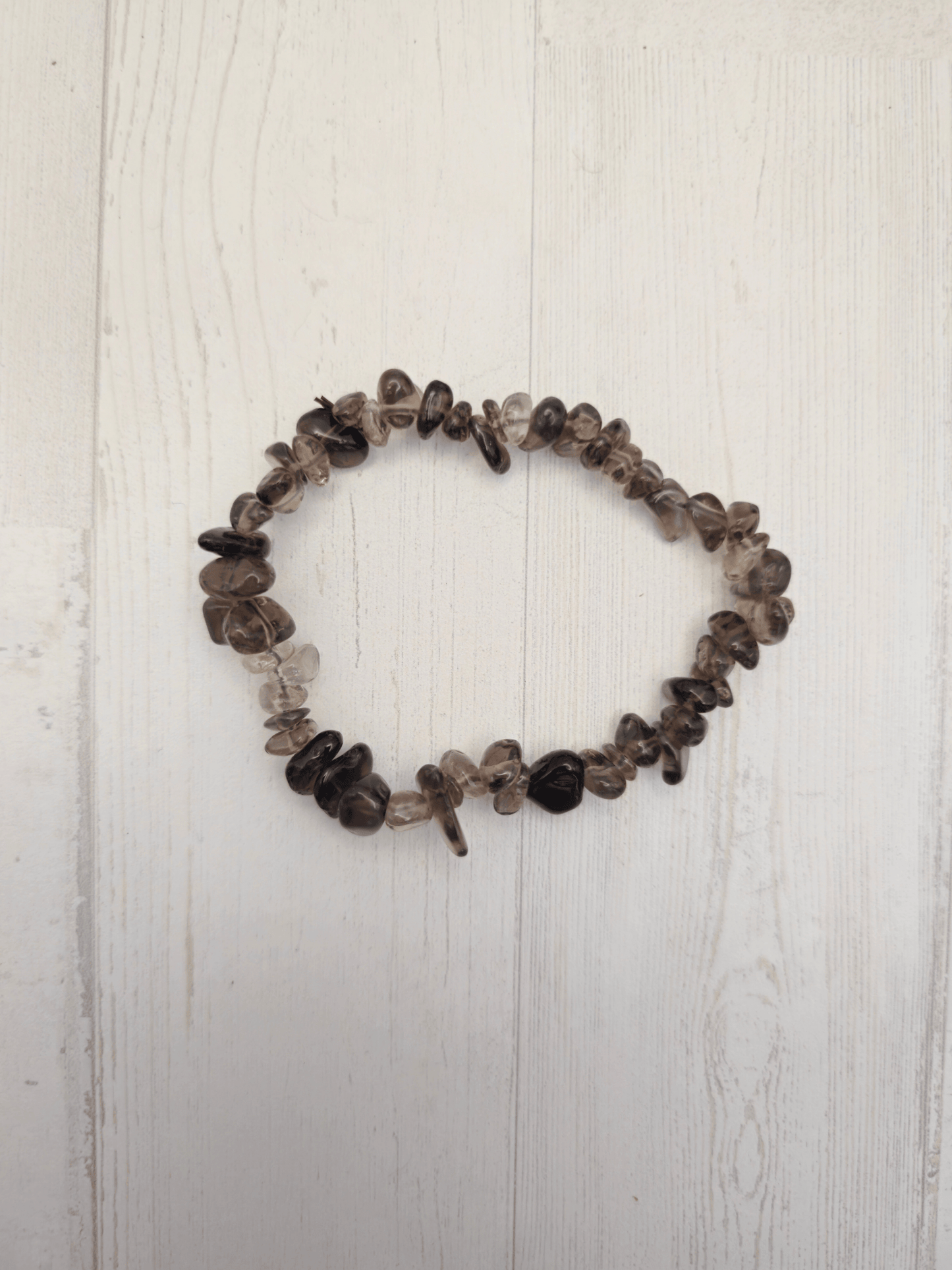 Pulsera de cuarzo ahumado barroca | Protección y estabilidad emocional