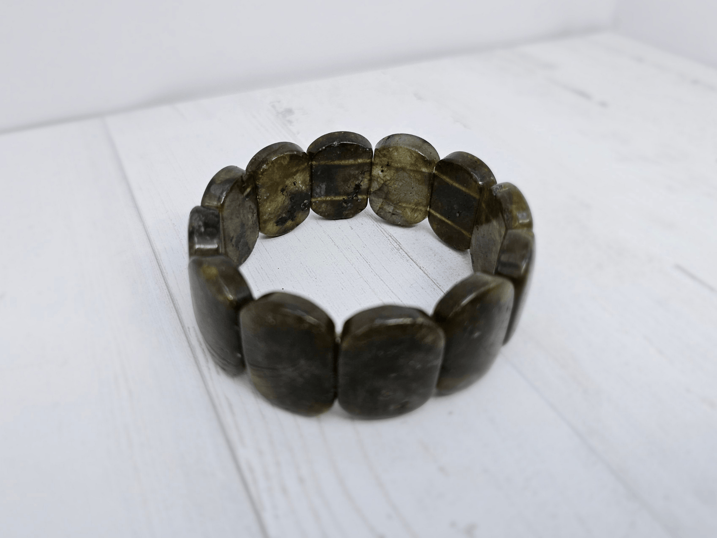 Pulsera de Labradorita en óvalos lisos | Protección y transformación energética