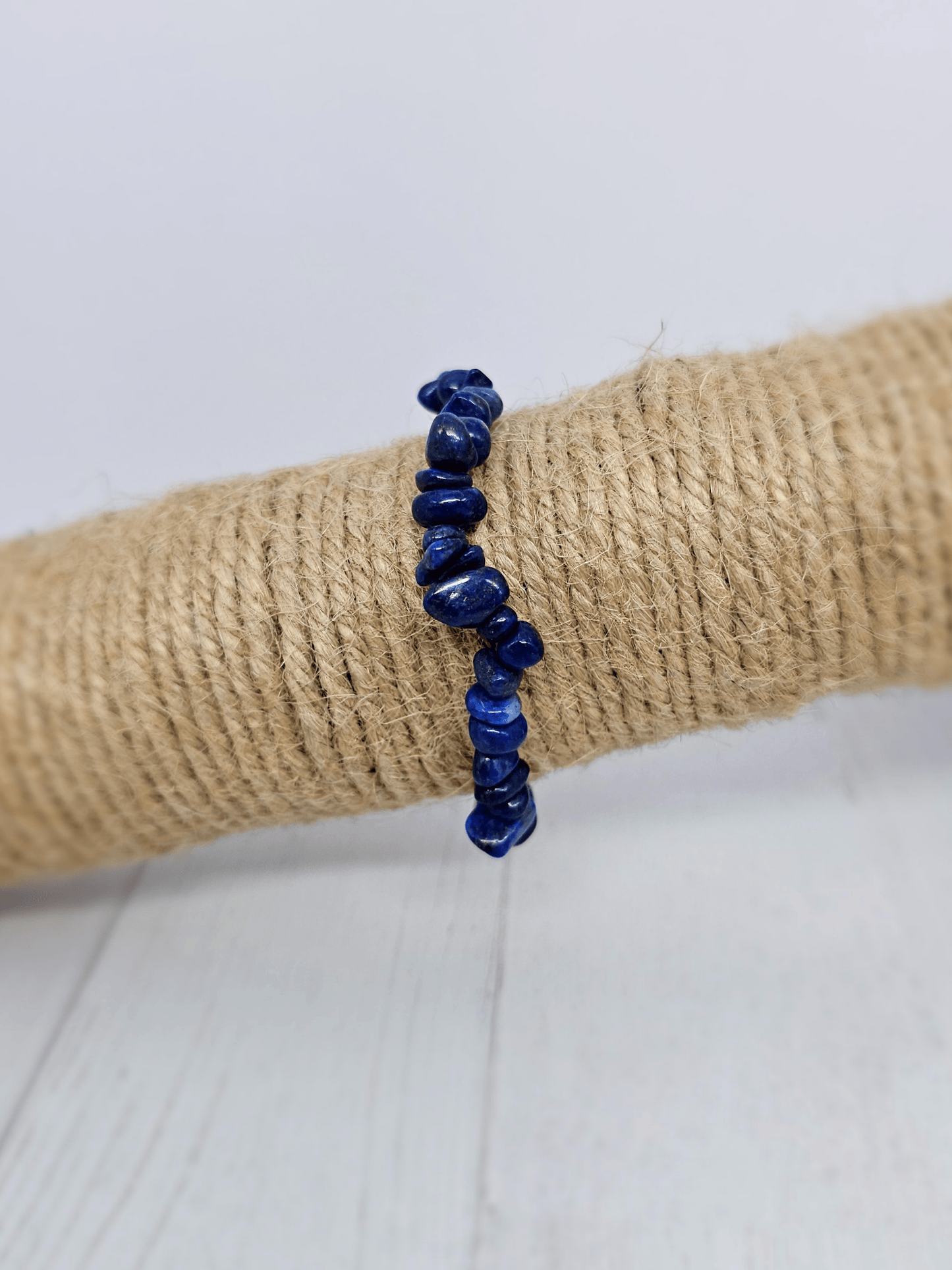 Pulsera de lapislázuli barroca natural | Sabiduría, verdad y energía interior