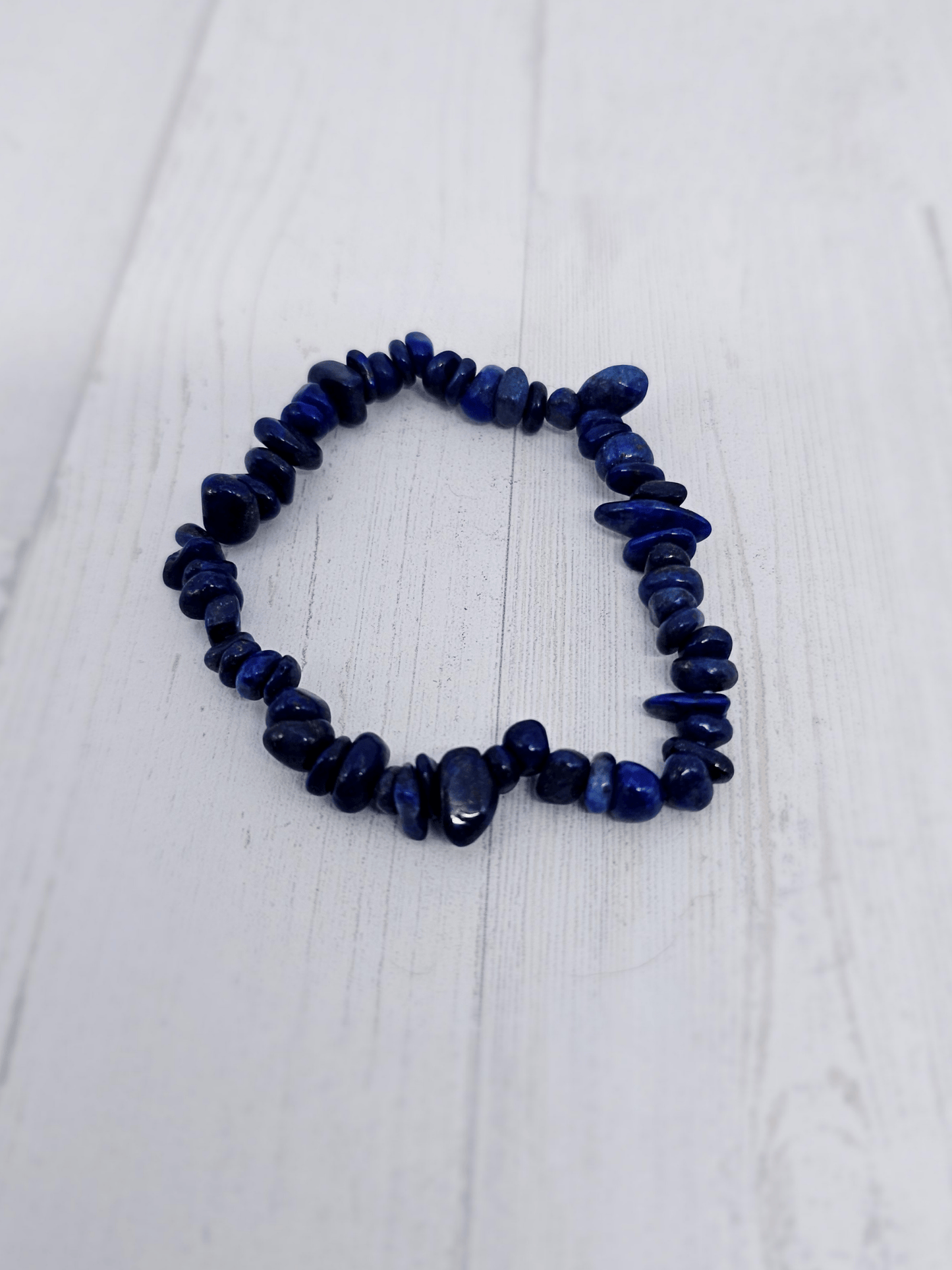 Pulsera de lapislázuli barroca natural | Sabiduría, verdad y energía interior