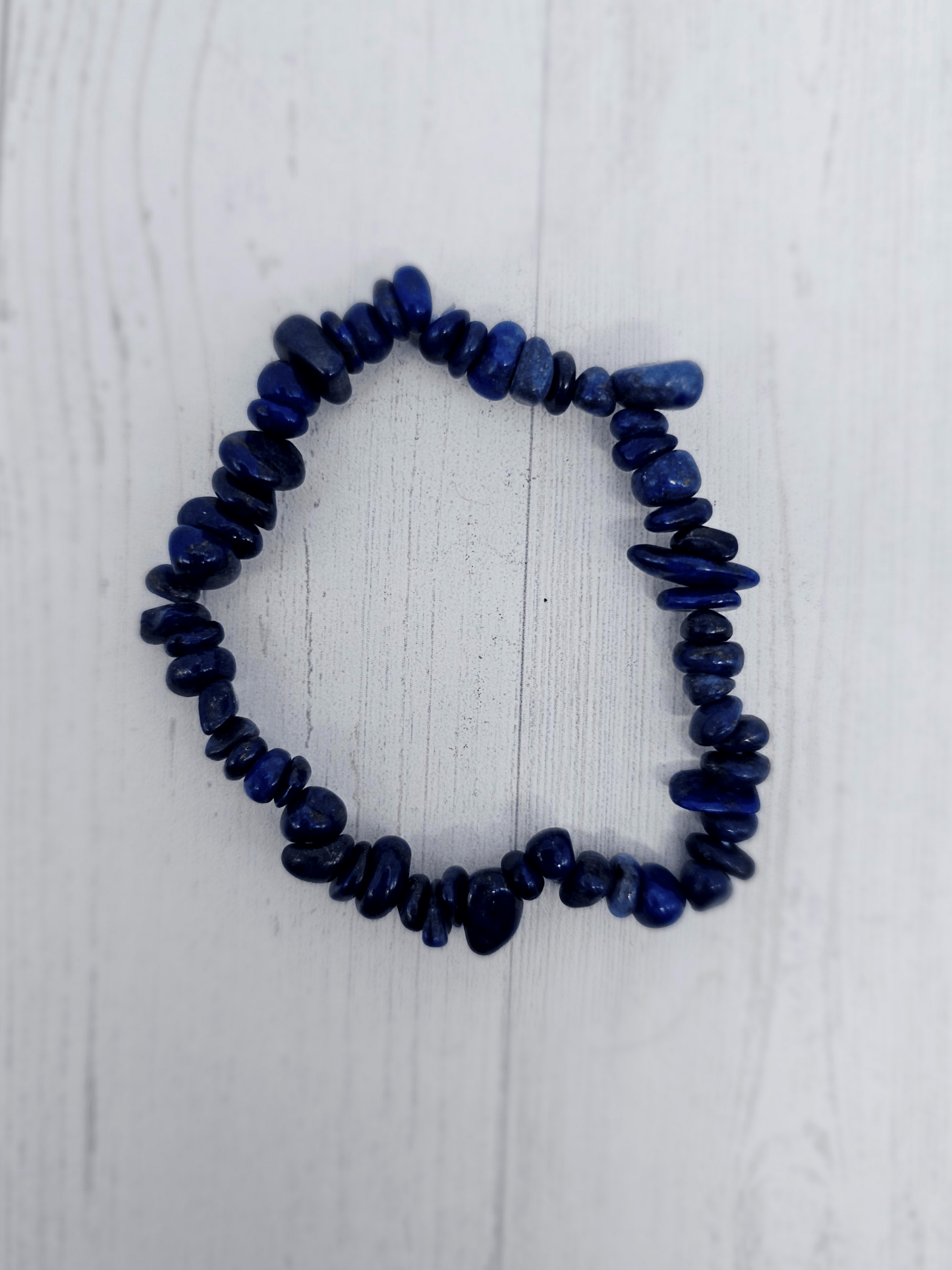 Pulsera de lapislázuli barroca natural | Sabiduría, verdad y energía interior