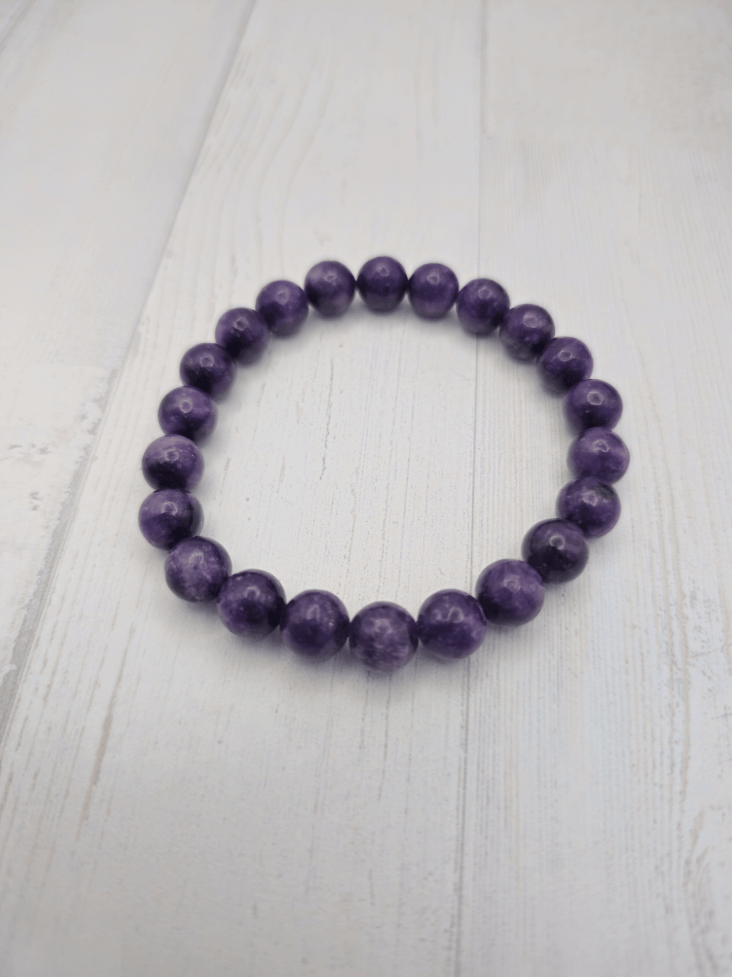 Pulsera de lepidolita 8 mm |Calma y equilibrio emocional