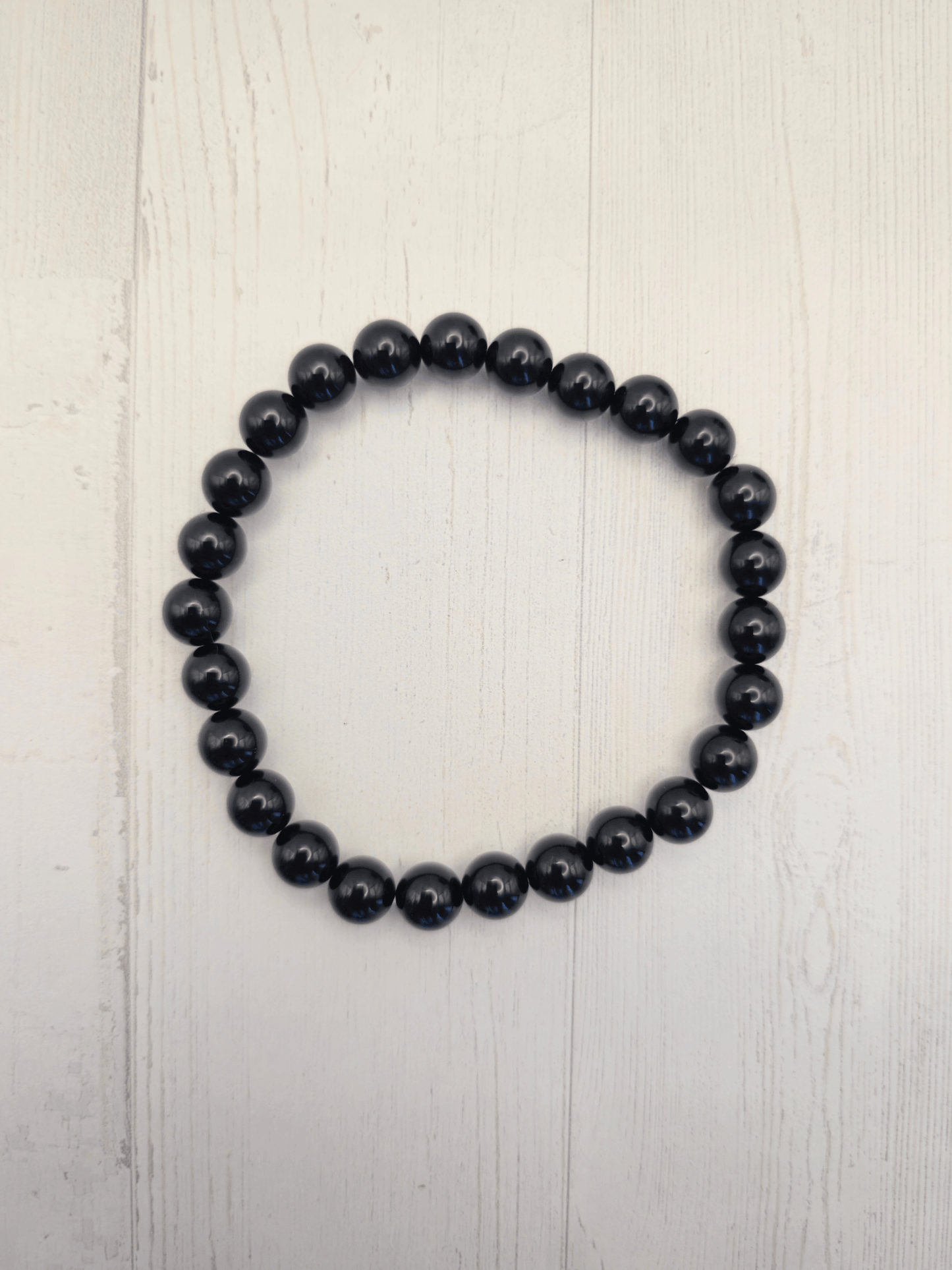 Pulsera de ónix 8 mm grande | Protección energética y fortaleza