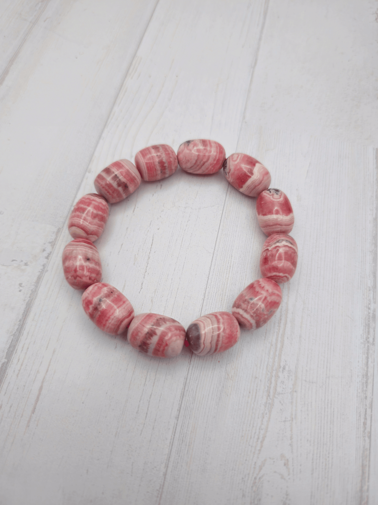 Pulsera de Rodocrosita Grande | Sanación emocional, amor interior y empoderamiento personal