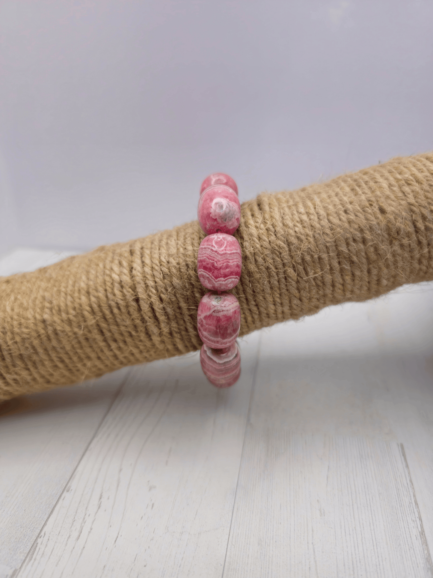 Pulsera de Rodocrosita Grande | Sanación emocional, amor interior y empoderamiento personal