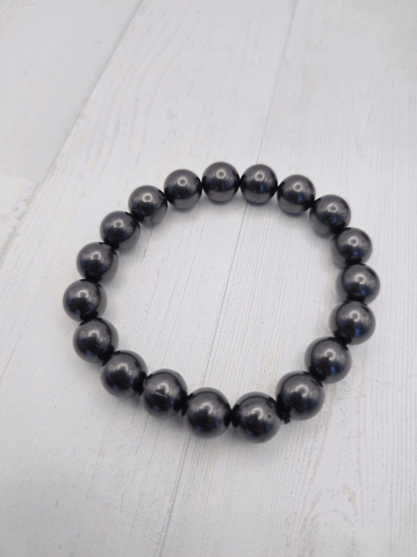 Pulsera de shungit 10 mm | Protección y purificación energética