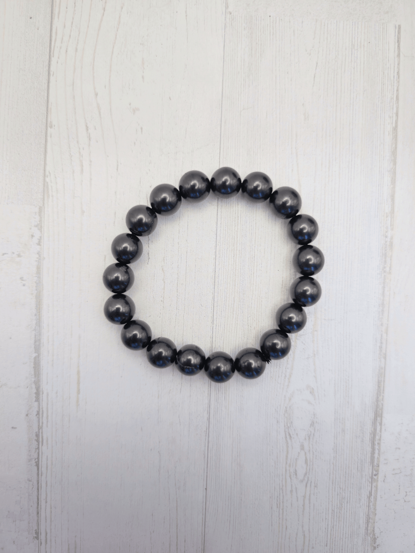 Pulsera de shungit 10 mm | Protección y purificación energética