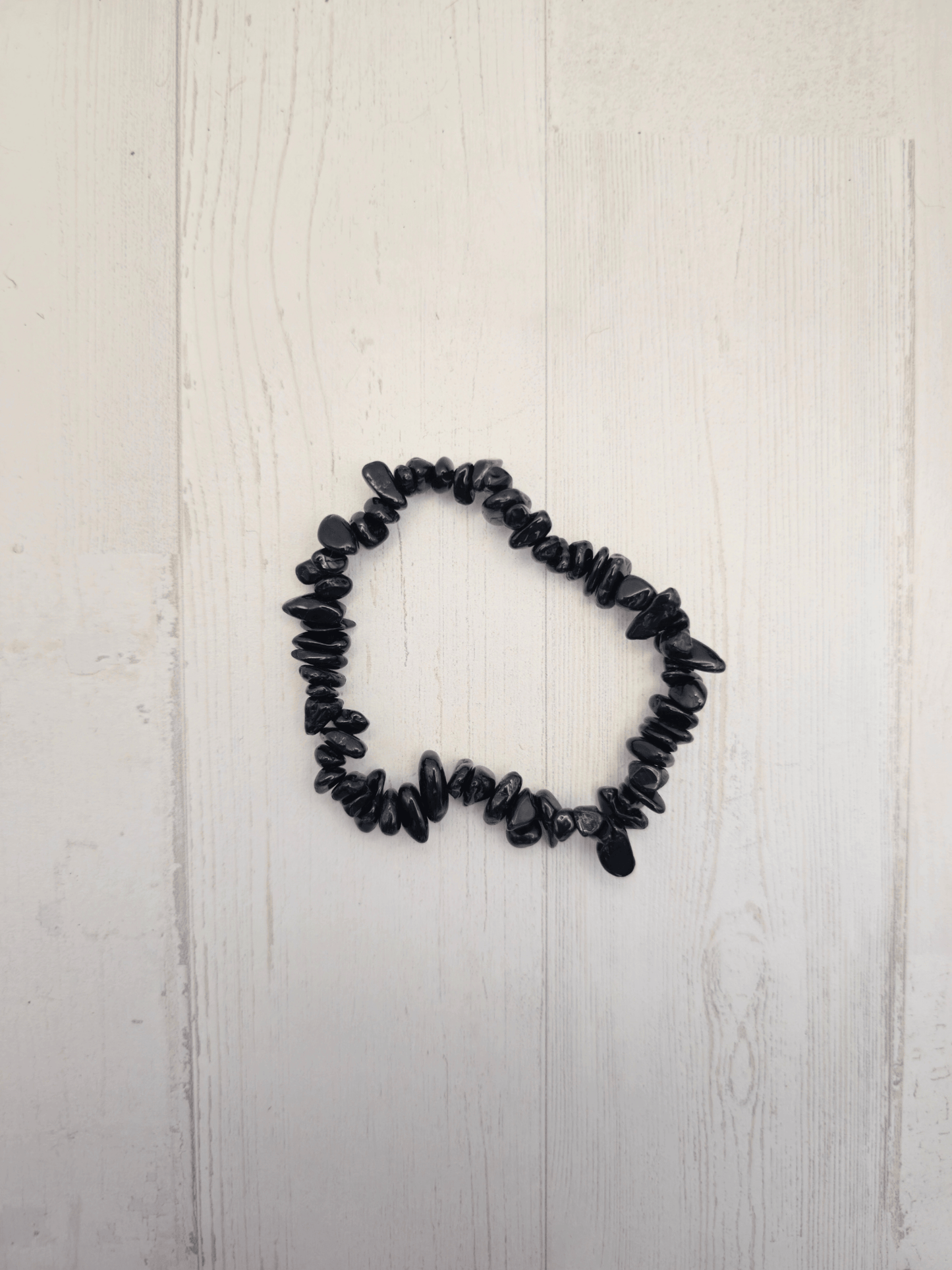 Pulsera de turmalina negra barroca | Protección y enraizamiento energético