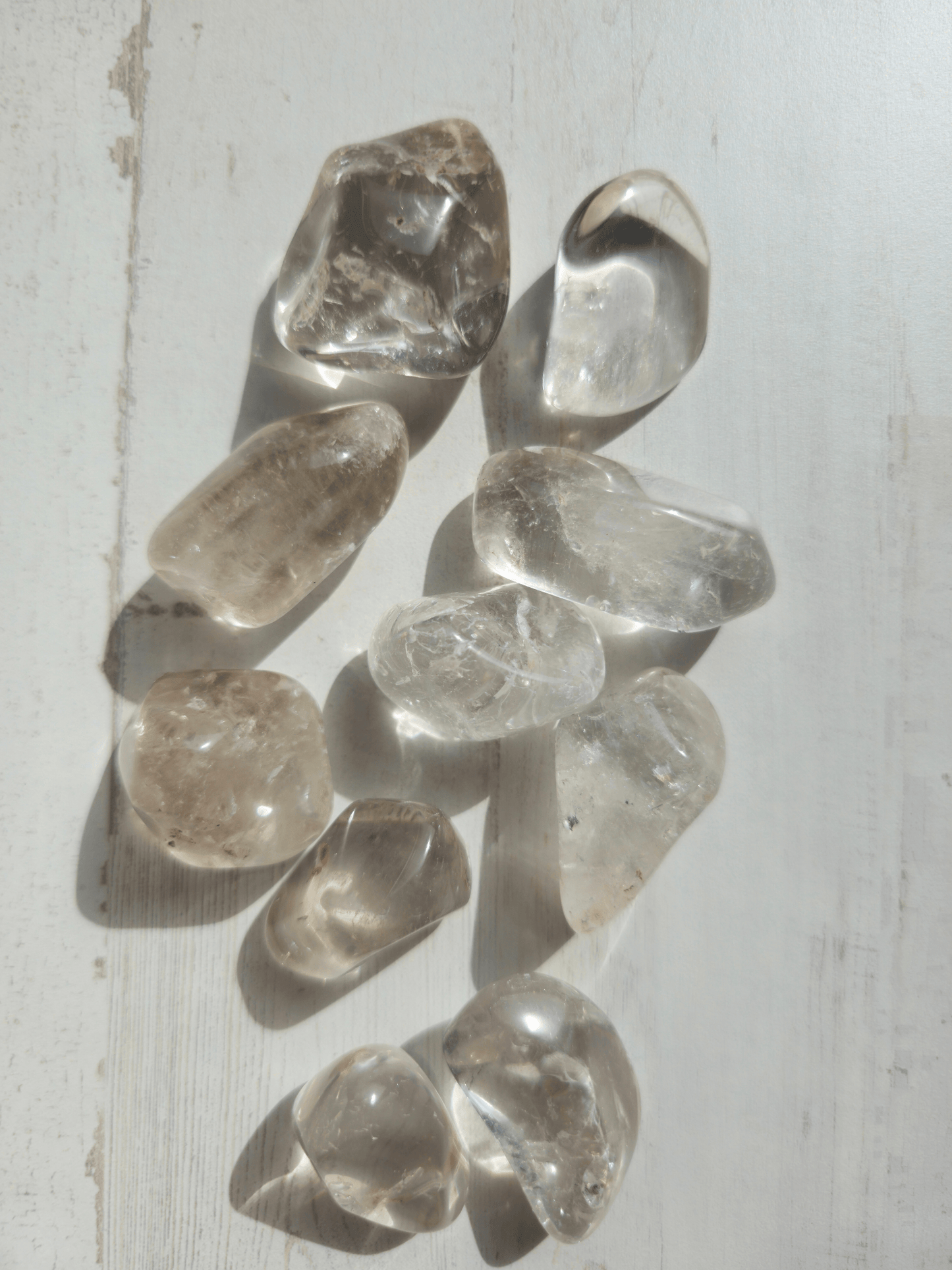 Rodado de cuarzo roca (cristal de roca) 20–45 mm pulido