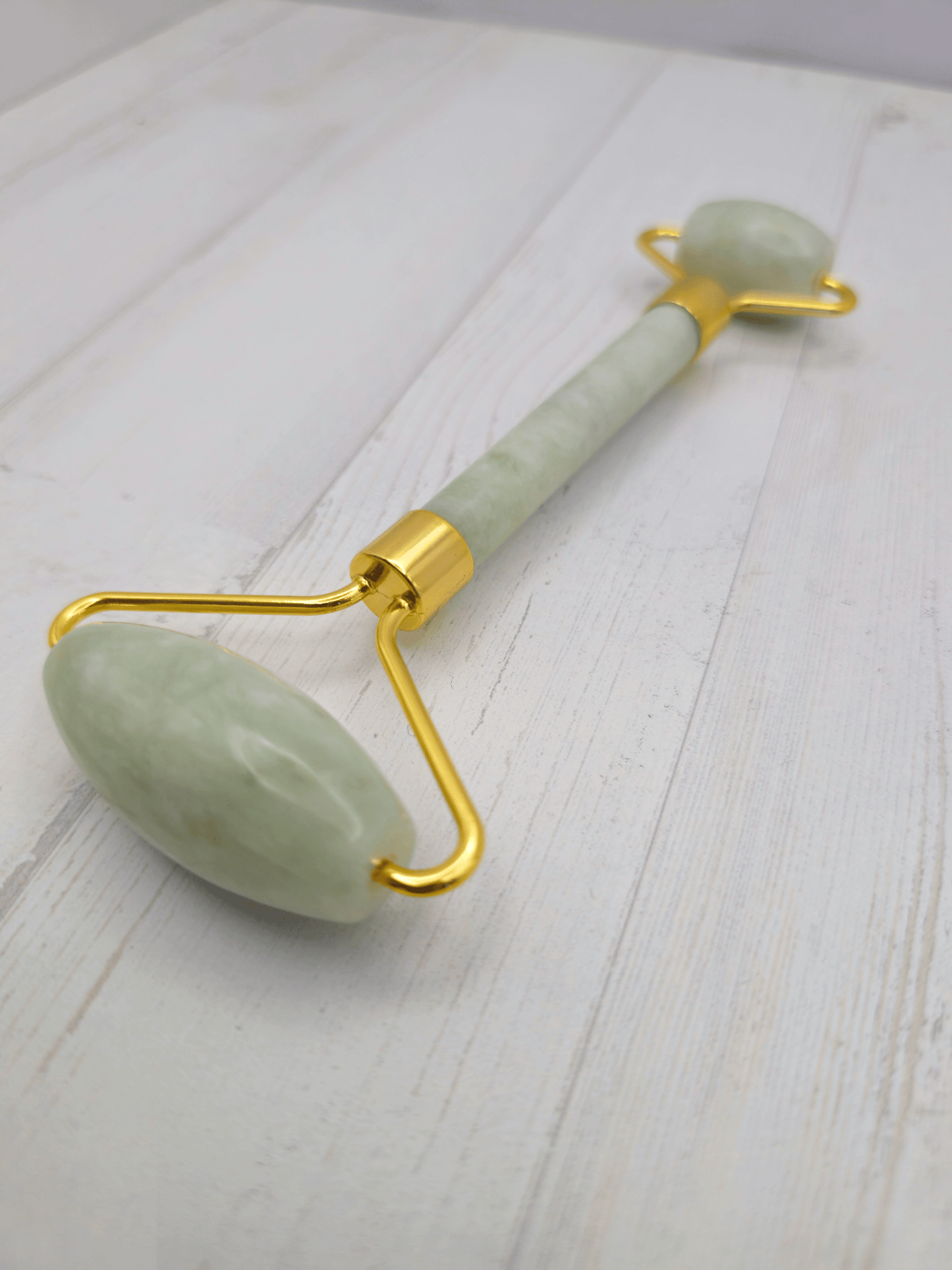 Masajeador doble rodillo de Jade | equilibrio y armonía
