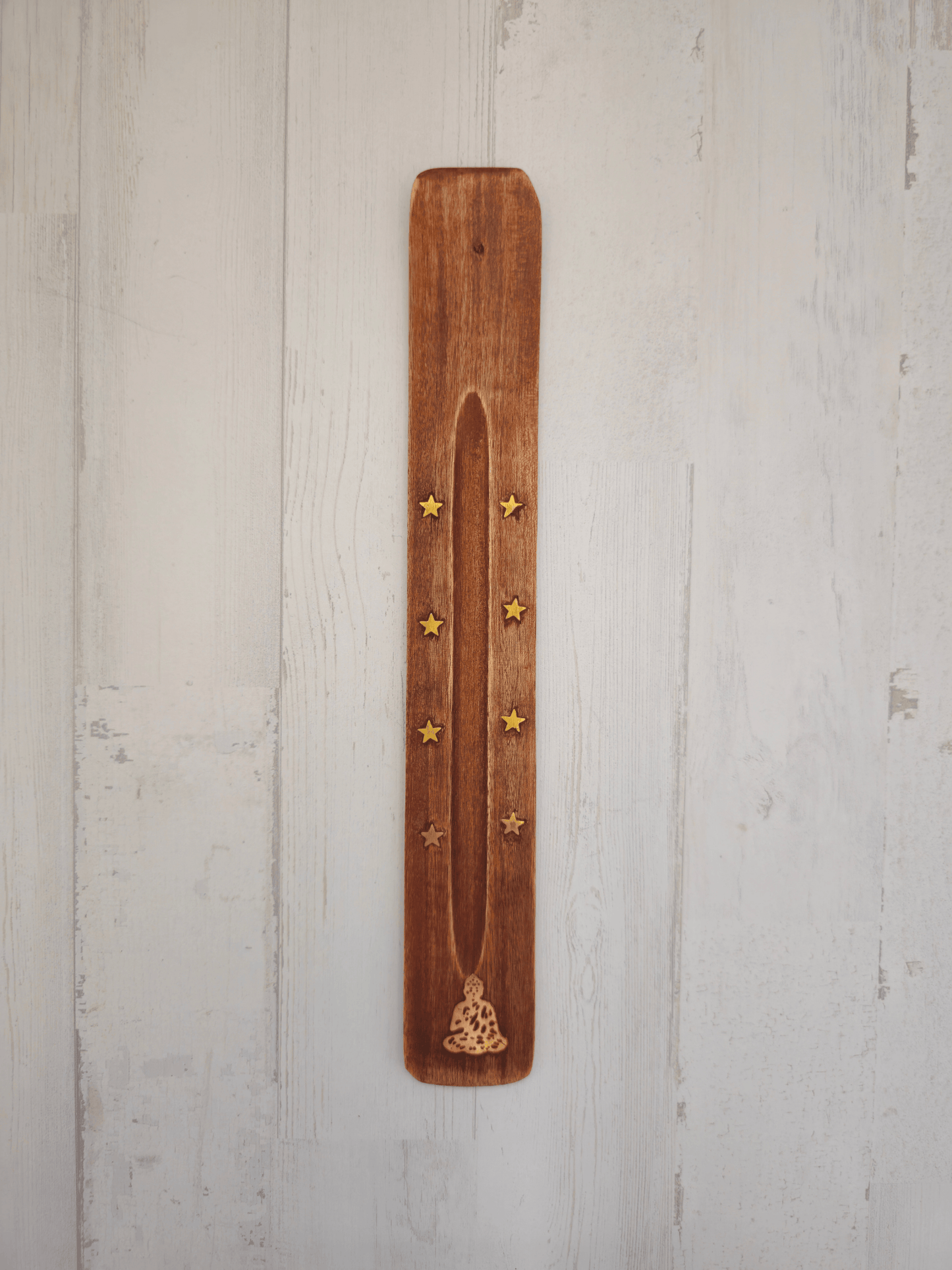 Tabla de madera para quemar incienso