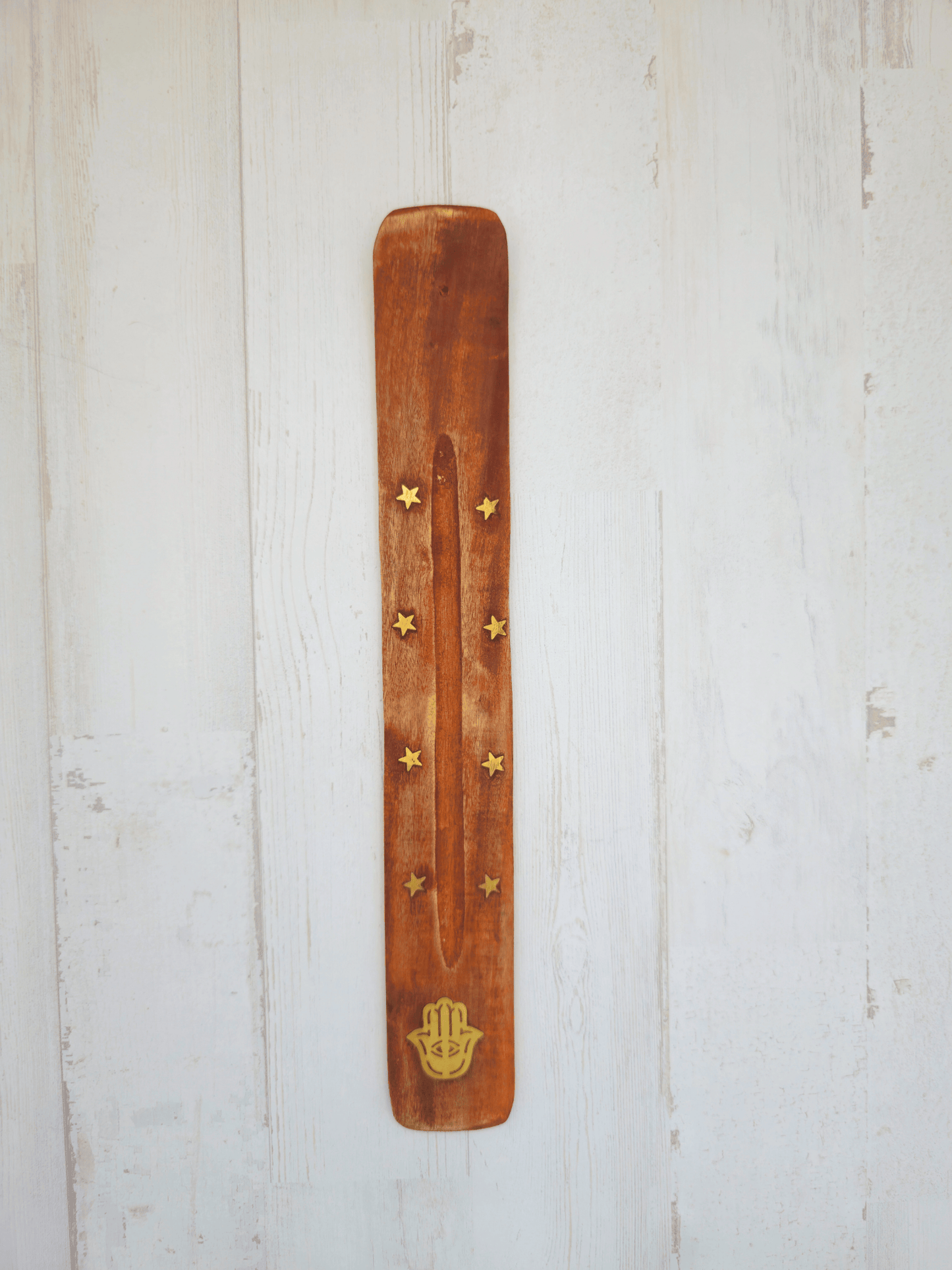 Tabla de madera para quemar incienso
