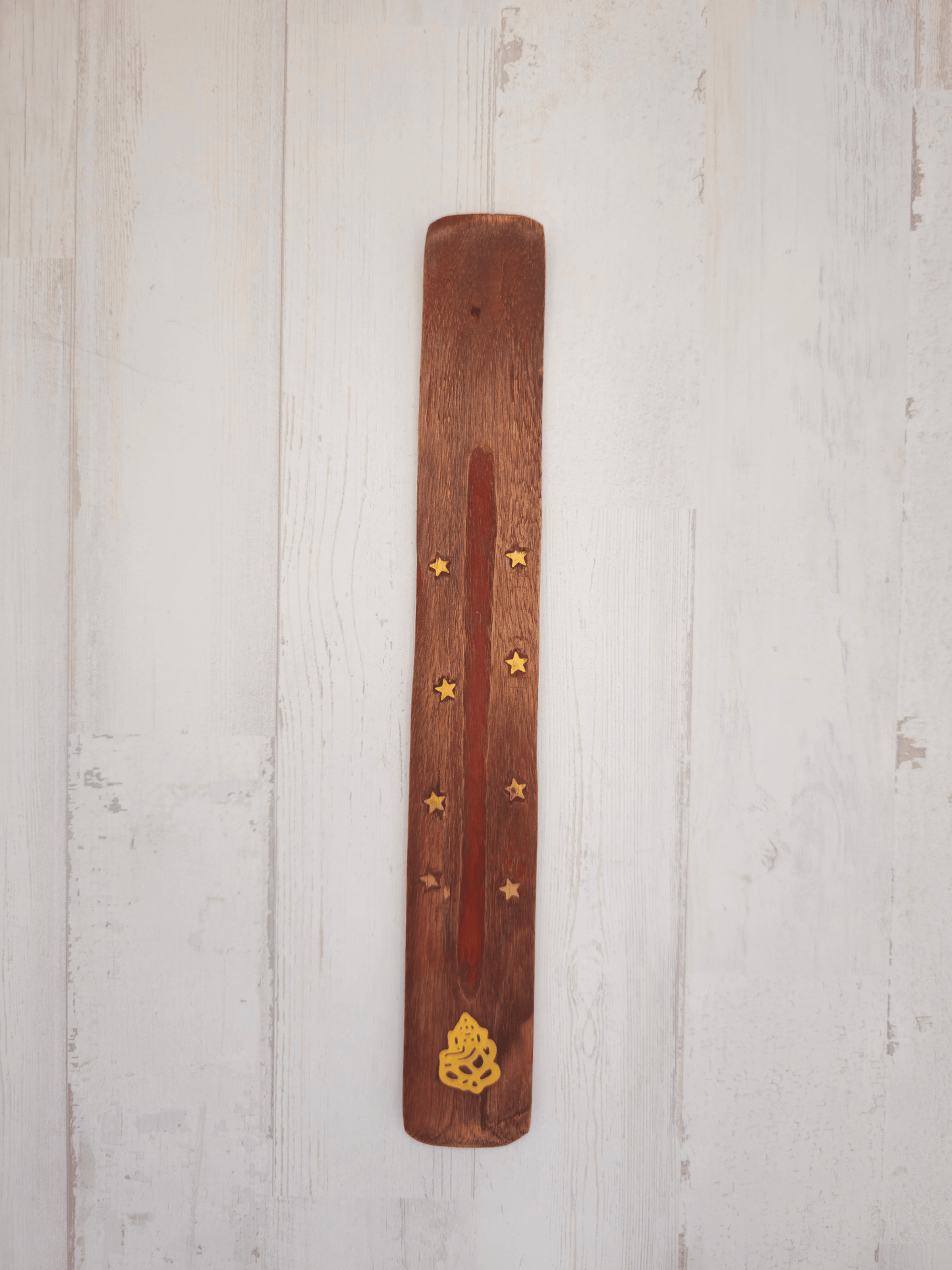 Tabla de madera para quemar incienso