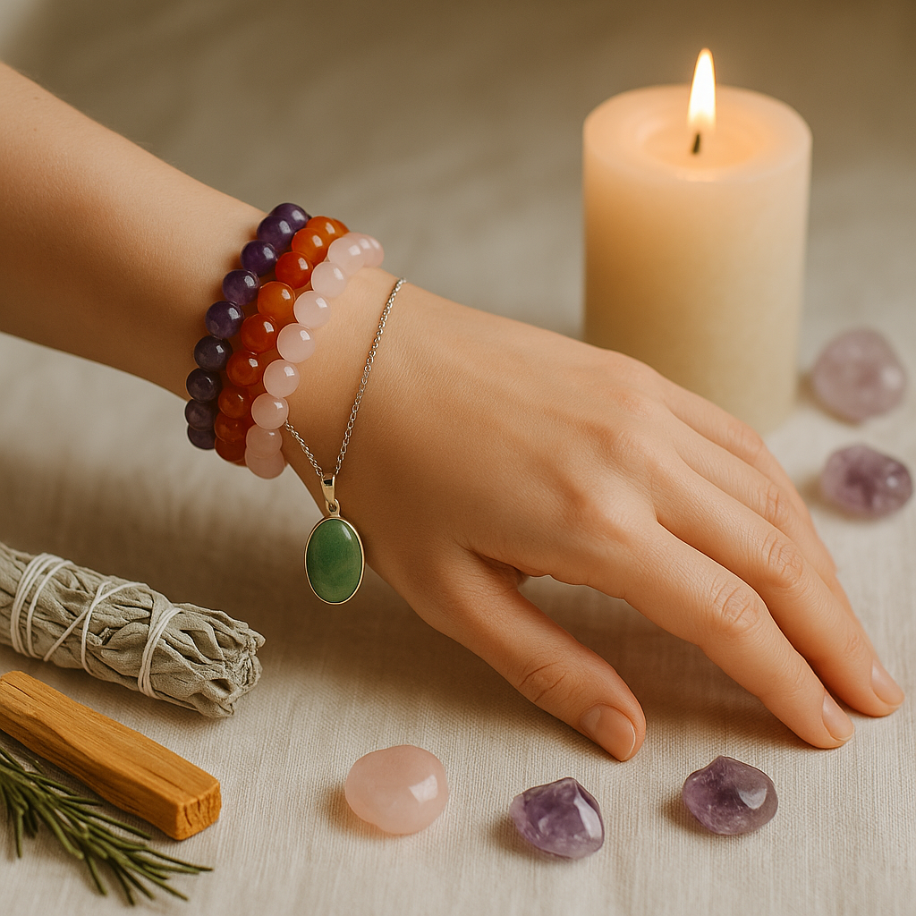 Pulseras de minerales: ¿mano derecha o izquierda?