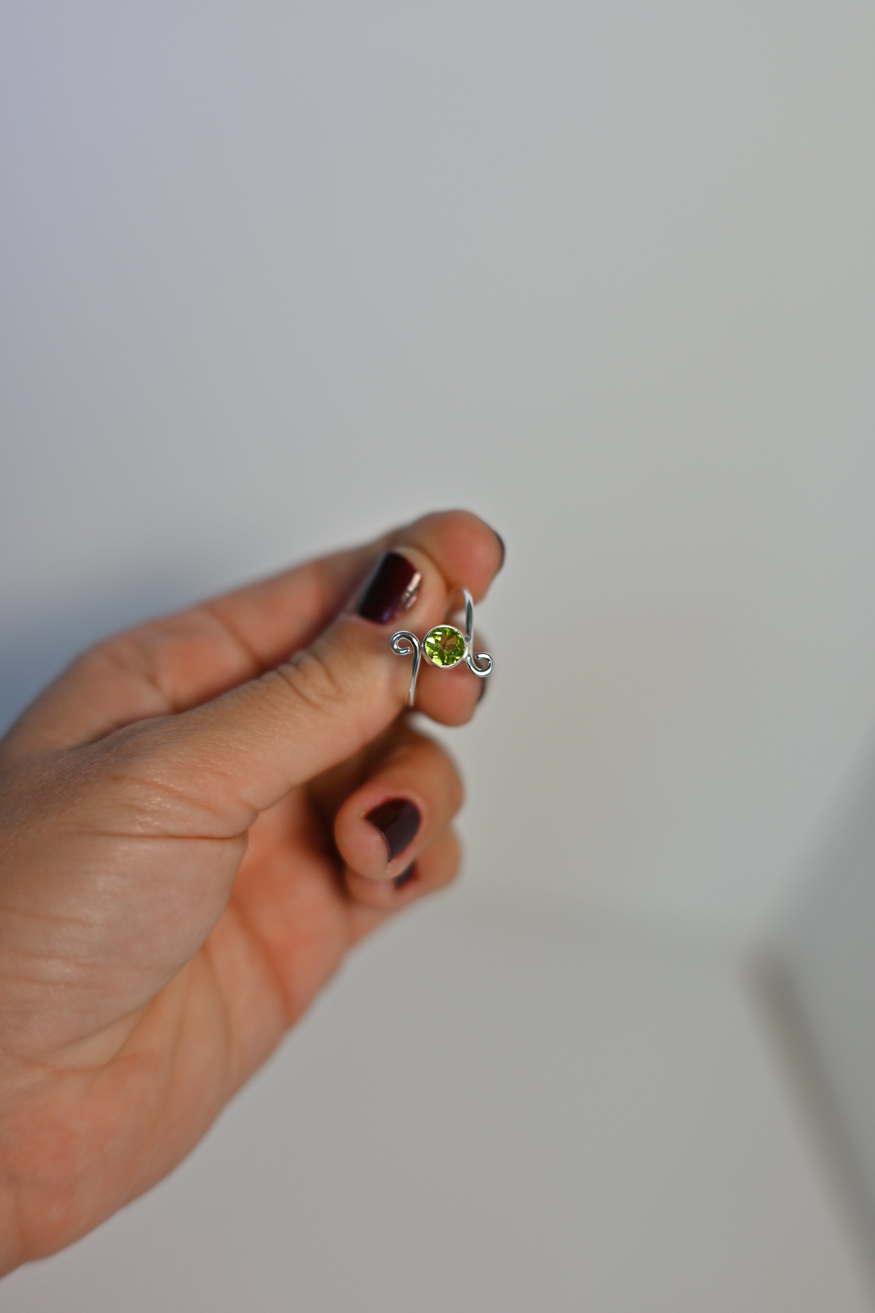 Anillo Olivino (Peridoto) Adaptable Plata | Luz y Renovación