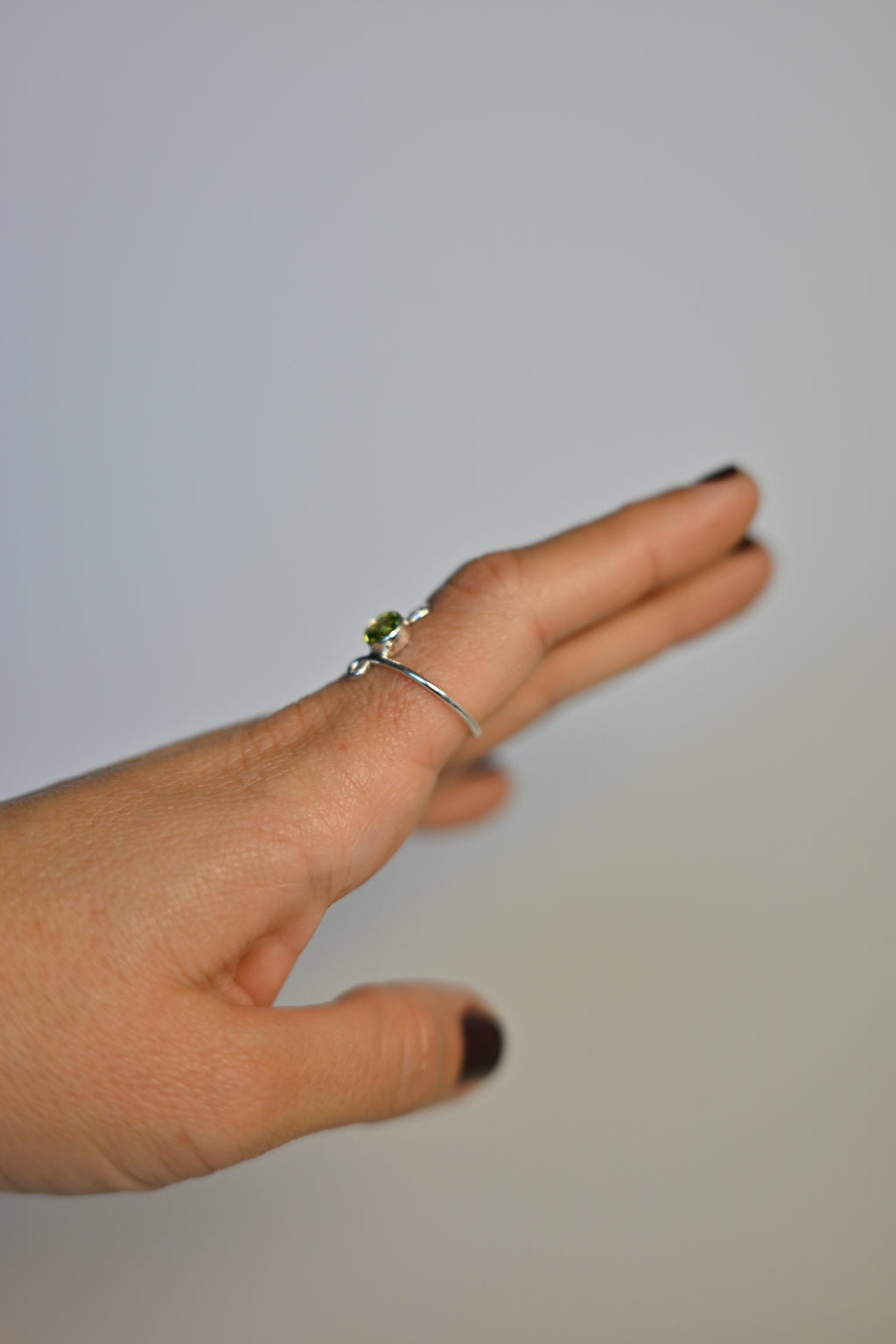 Anillo Olivino (Peridoto) Adaptable Plata | Luz y Renovación
