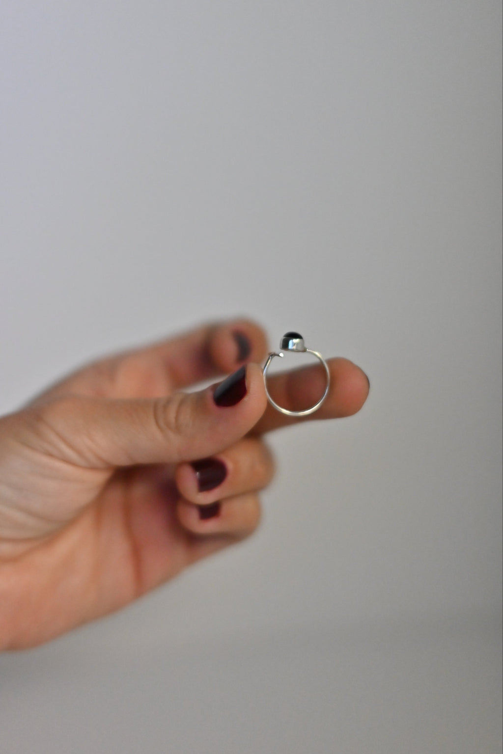 Anillo Turmalina Negra Adaptable Plata | Protección Total