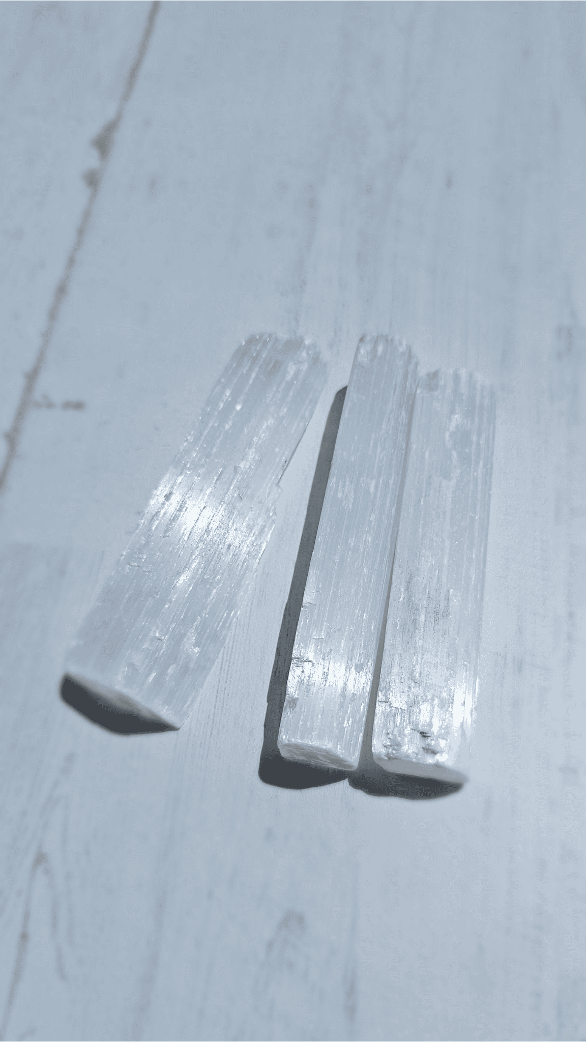 Barra de Selenita blanca en bruto | Limpieza energética y armonía espiritual