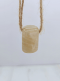 Colgante caramelo de Piedra Luna | intuición y equilibrio