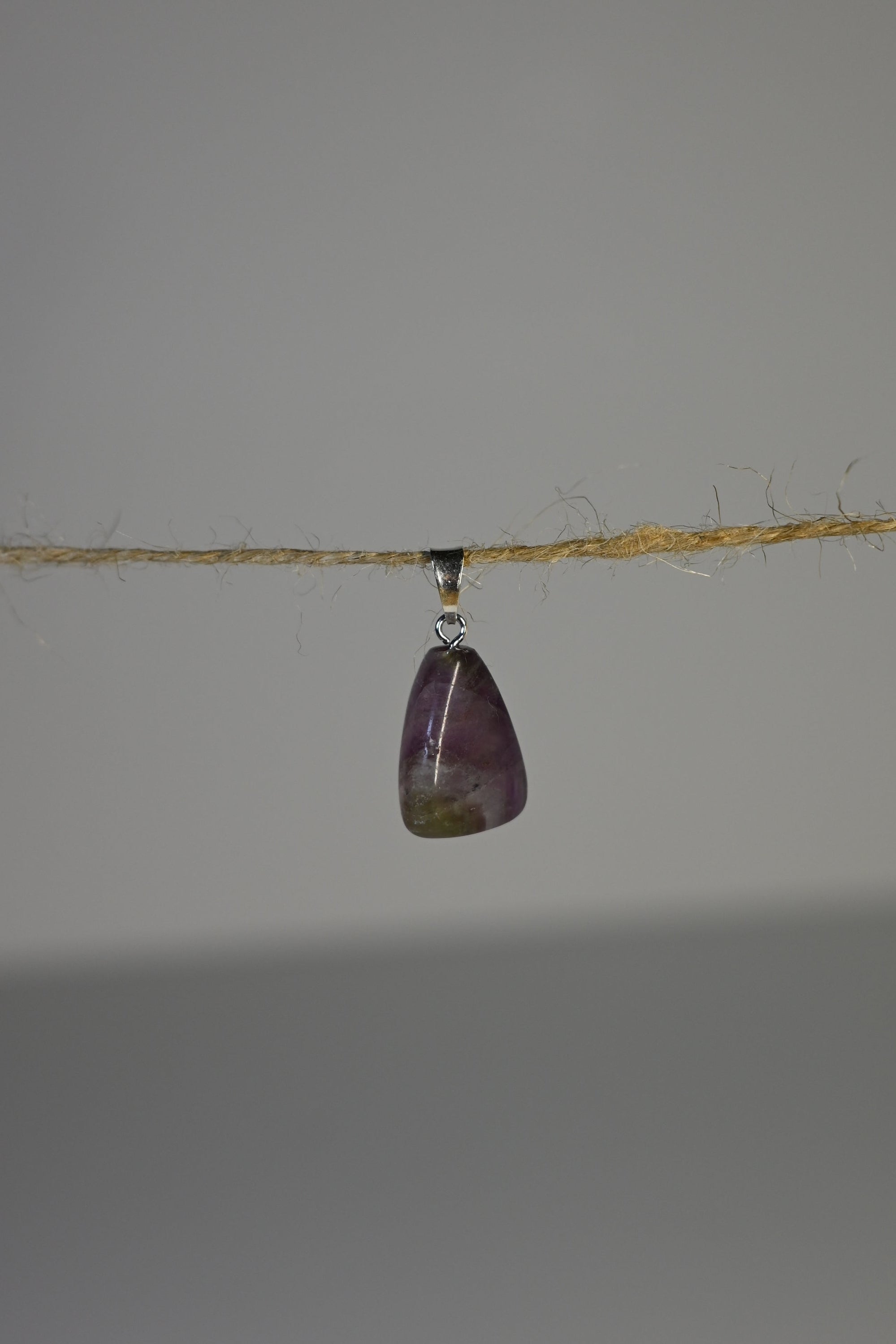 Colgante Fluorita Natural Plata | Mente Clara y Enfoque