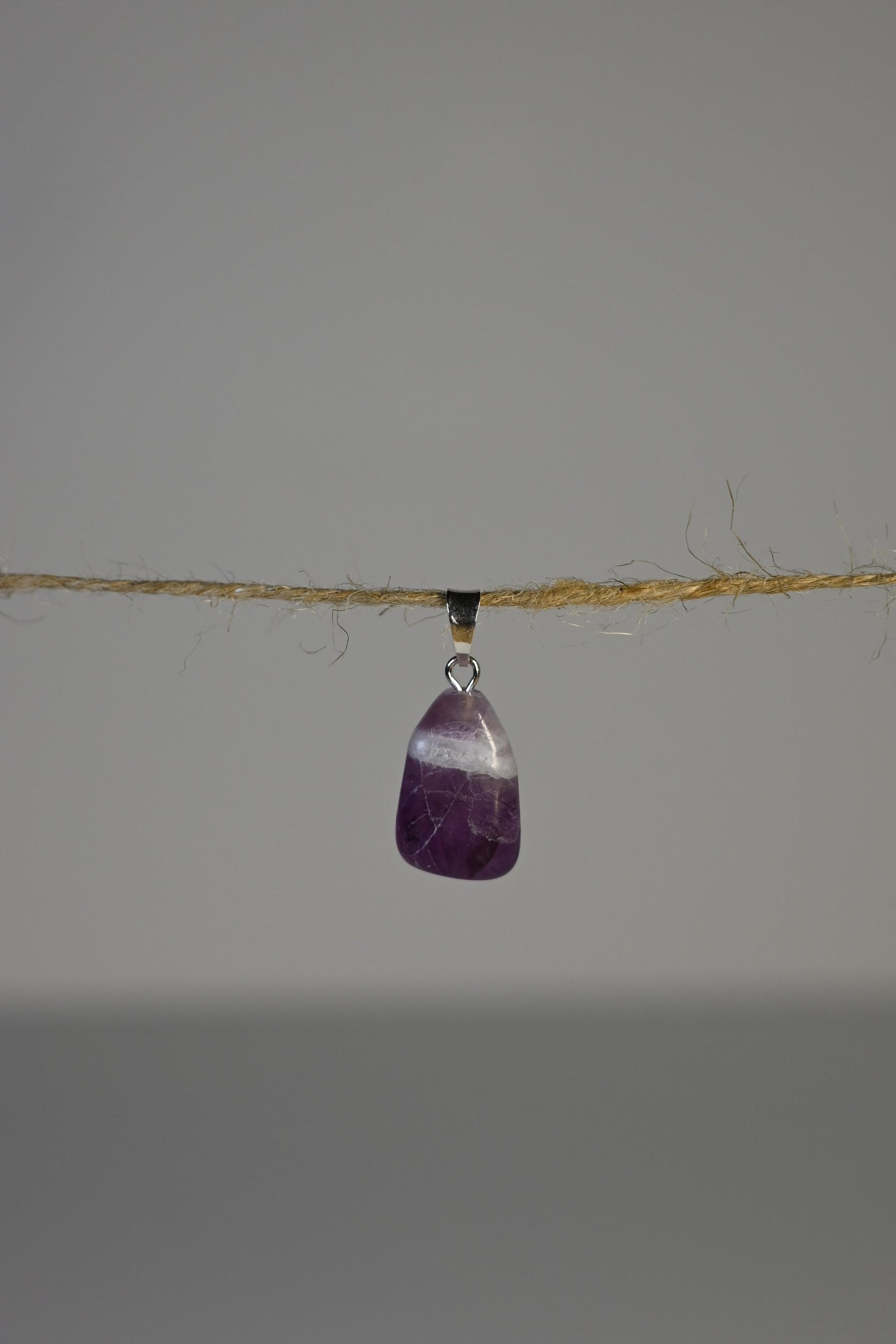 Colgante Fluorita Natural Plata | Mente Clara y Enfoque