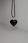 Colgante corazón obsidiana