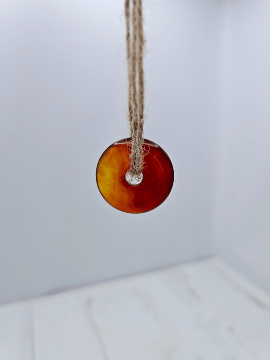 Colgante donut de cornalina 30 mm
