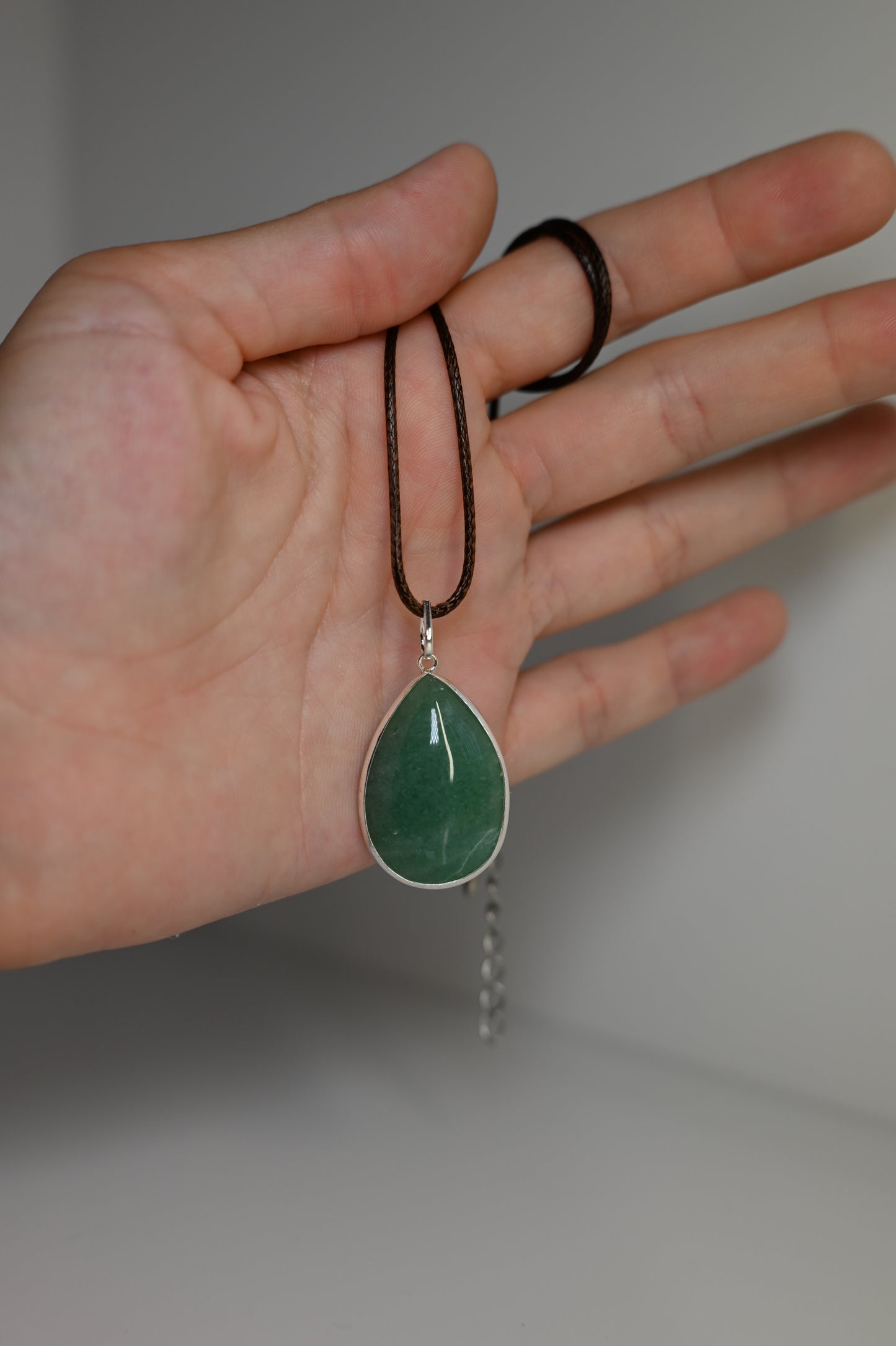 Colgante de Cuarzo Verde