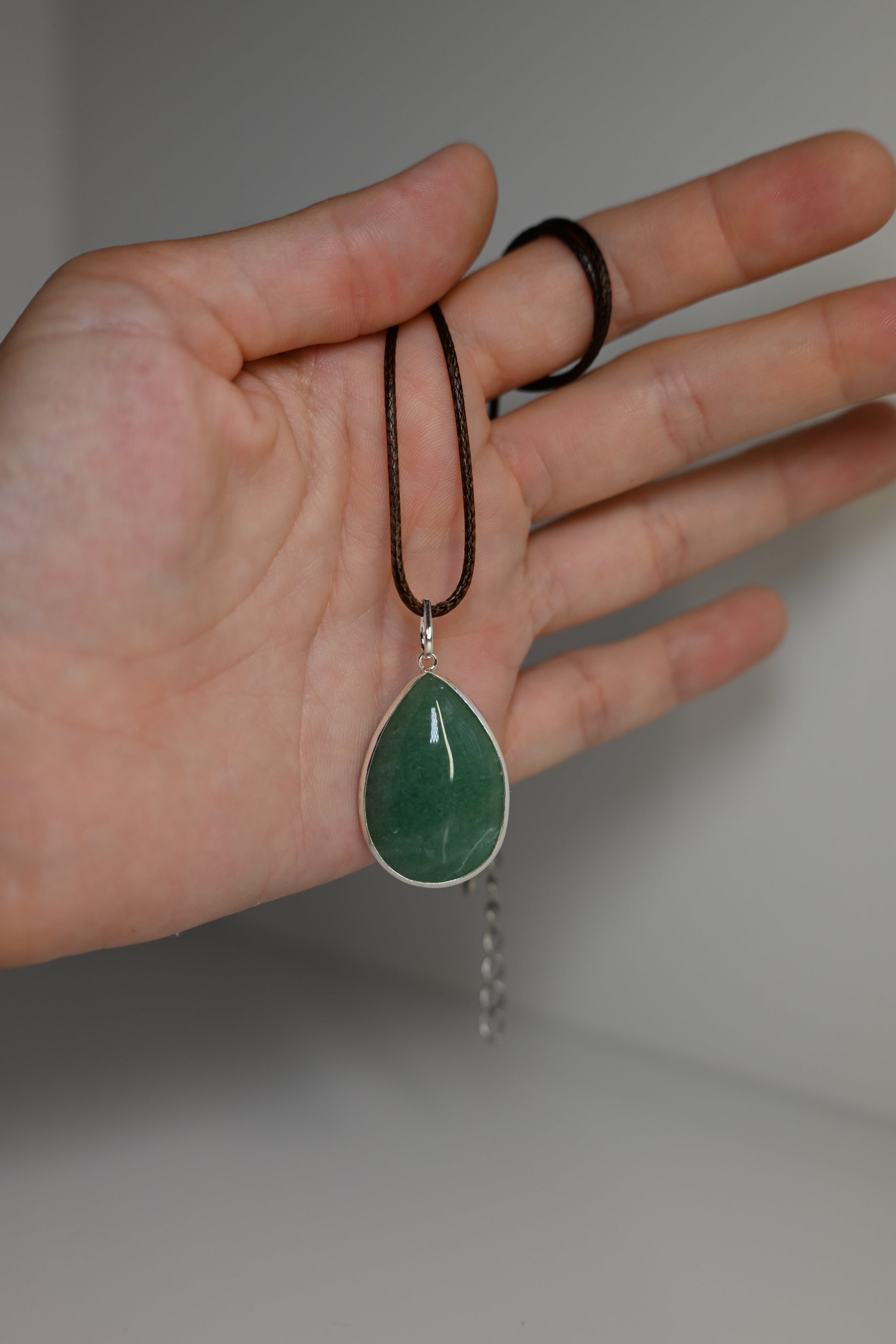 Colgante de Cuarzo Verde