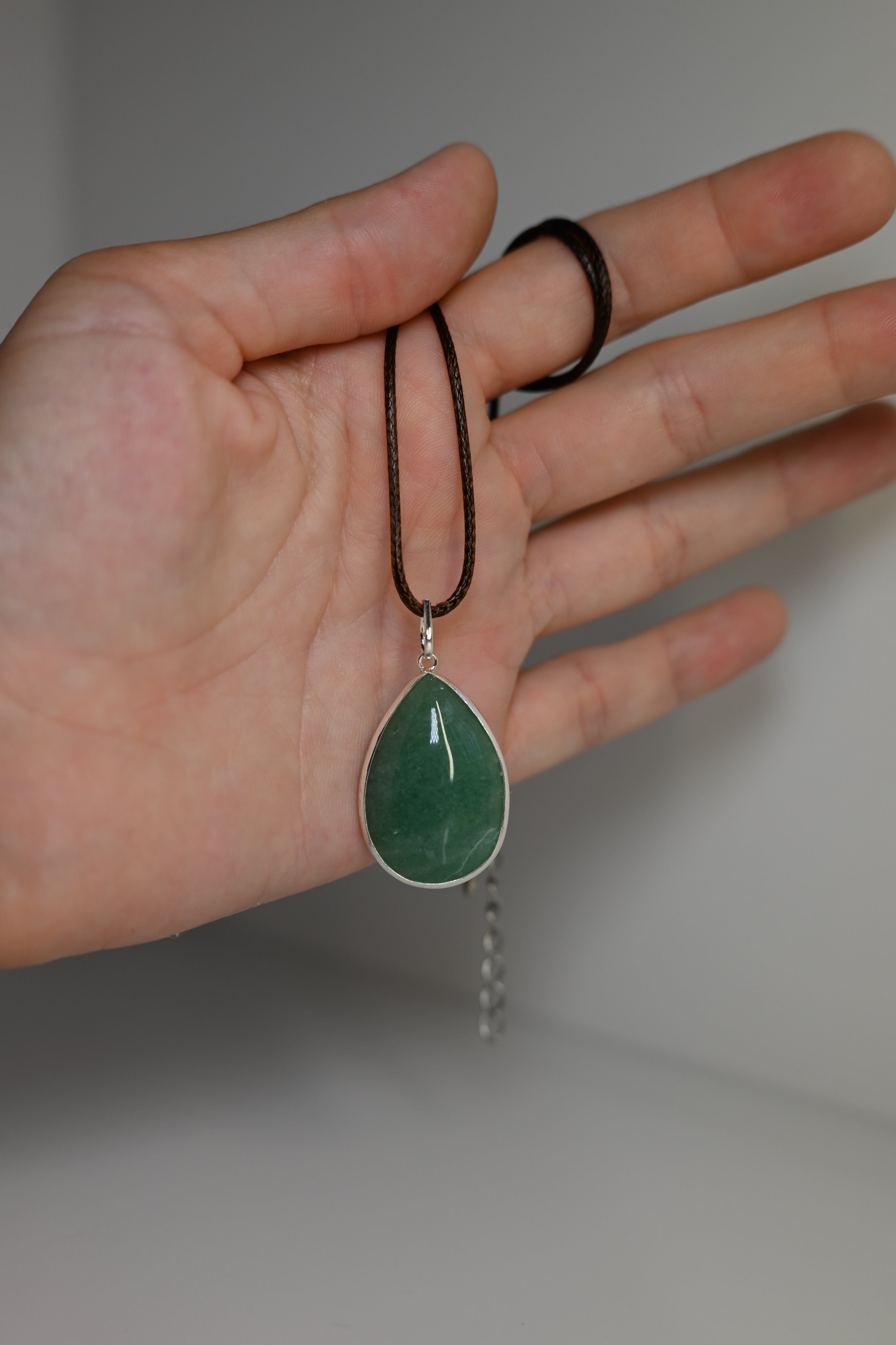 Colgante de Cuarzo Verde