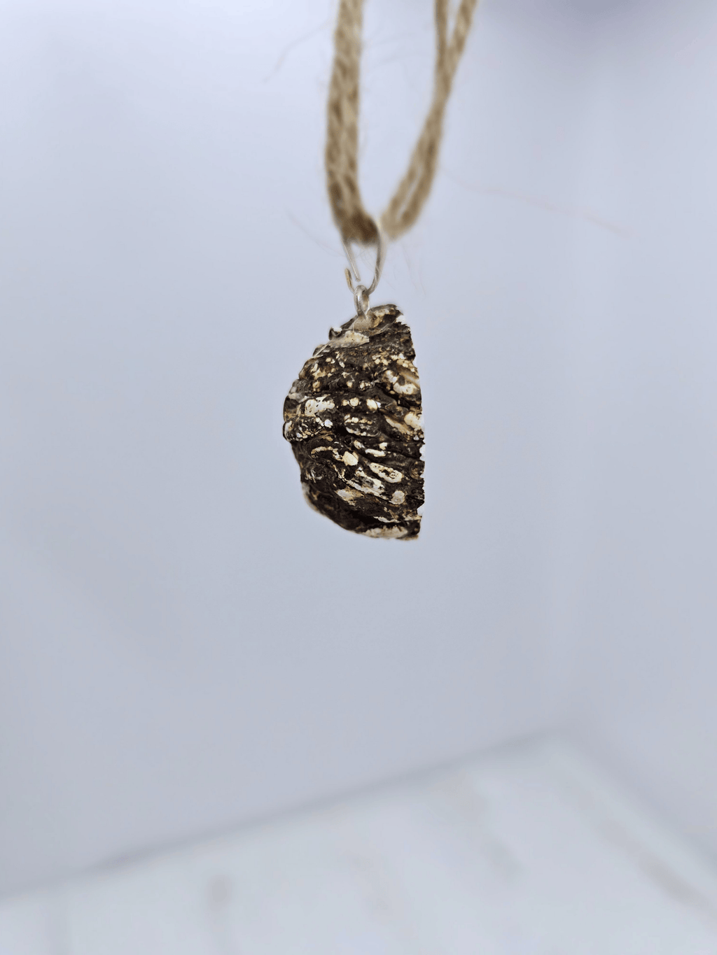 Colgante geodino de Ágata en baño de plata | equilibrio y protección suave