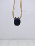 Colgante de hematite 20–30 mm con agujero lateral de 3 mm