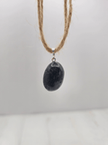 Colgante de Turmalina Negra Rodada | Protección y claridad personal