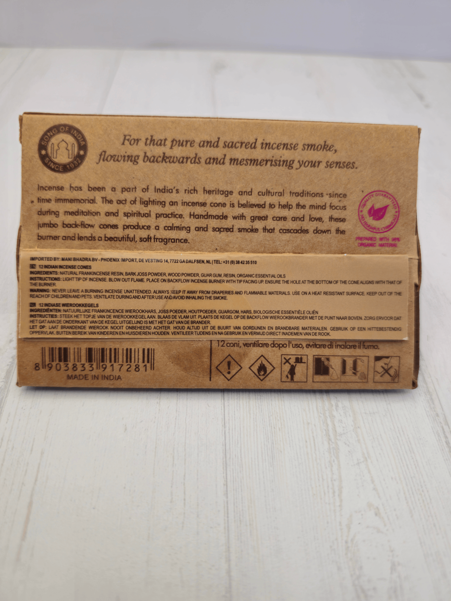Conos de reflujo de Oud Árabe Organic