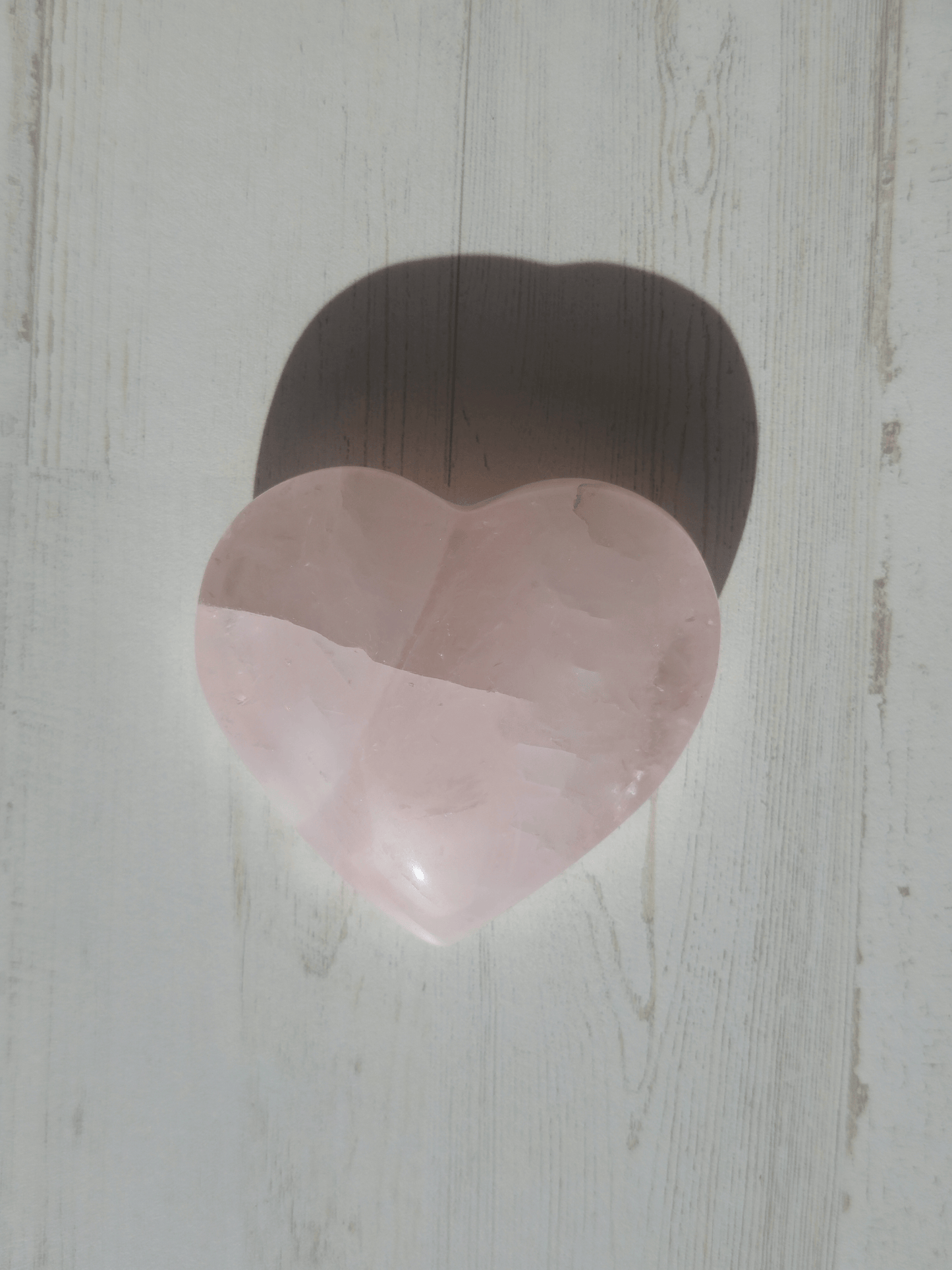Corazón de Cuarzo Rosa grande | amor propio y armonía