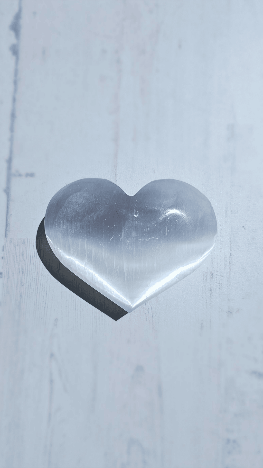 Corazón de Selenita grande | limpieza energética y claridad