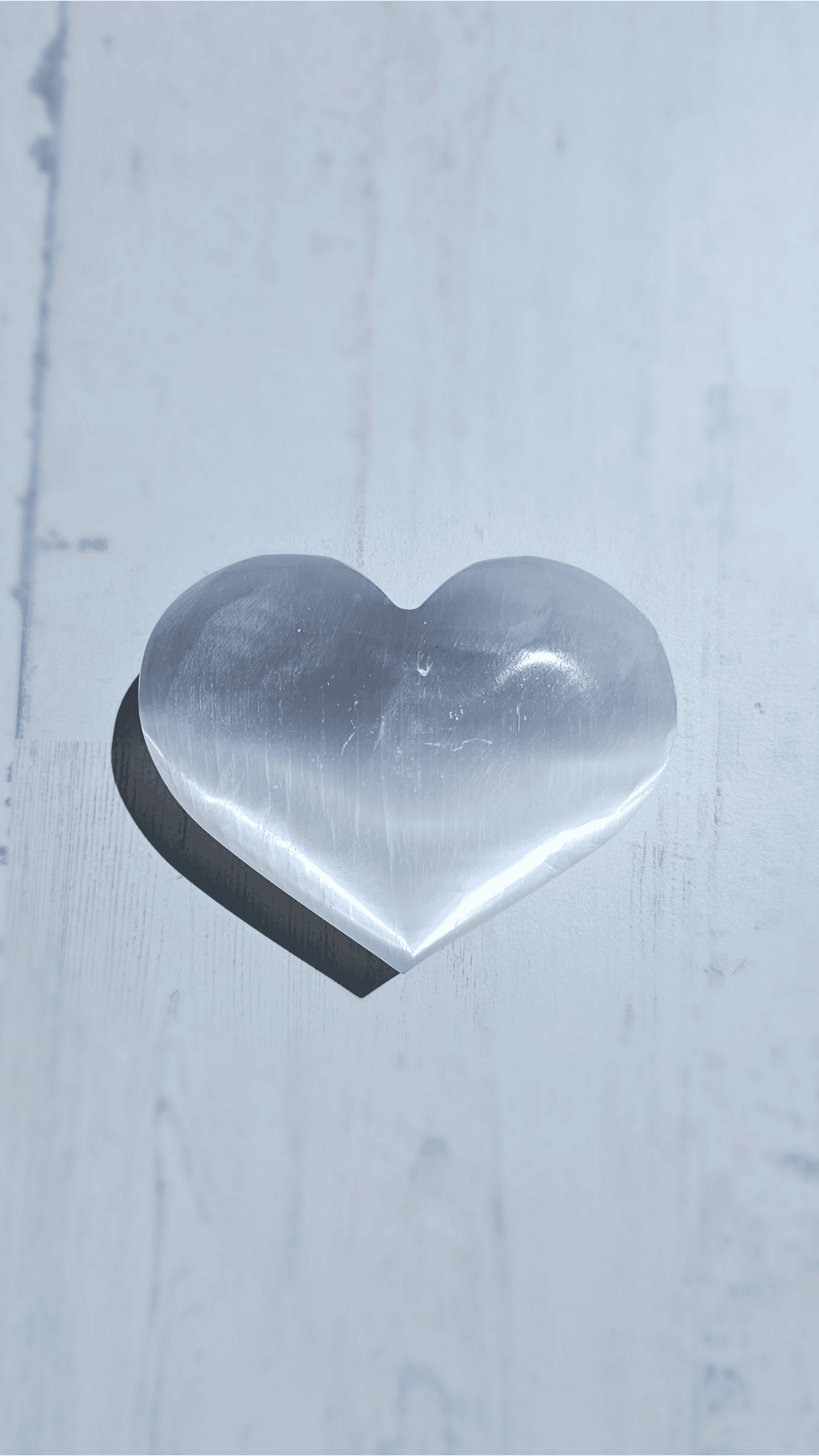 Corazón de Selenita grande | limpieza energética y claridad