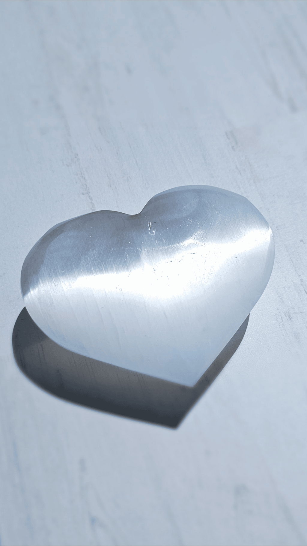 Corazón de Selenita grande | limpieza energética y claridad