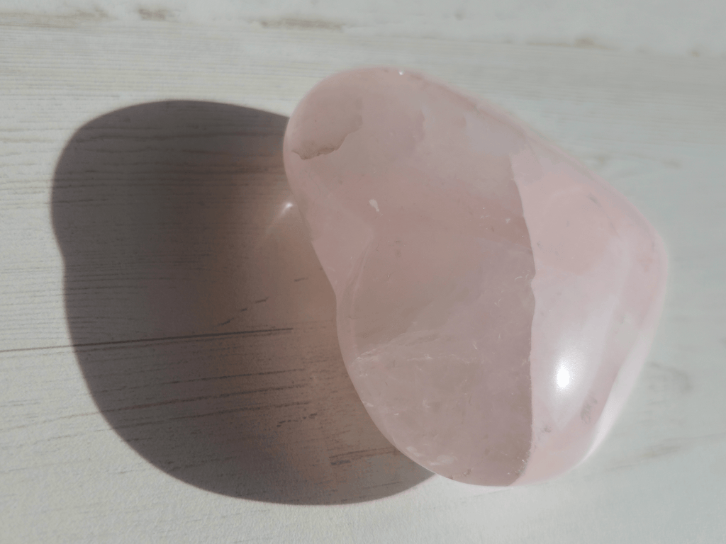Corazón de Cuarzo Rosa grande | amor propio y armonía